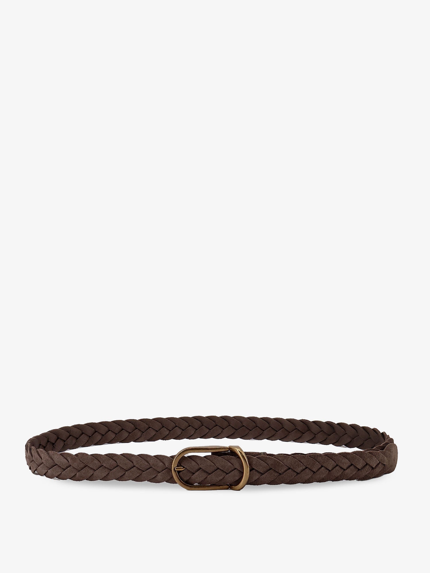 Brunello Cucinelli Suede Woven Belt