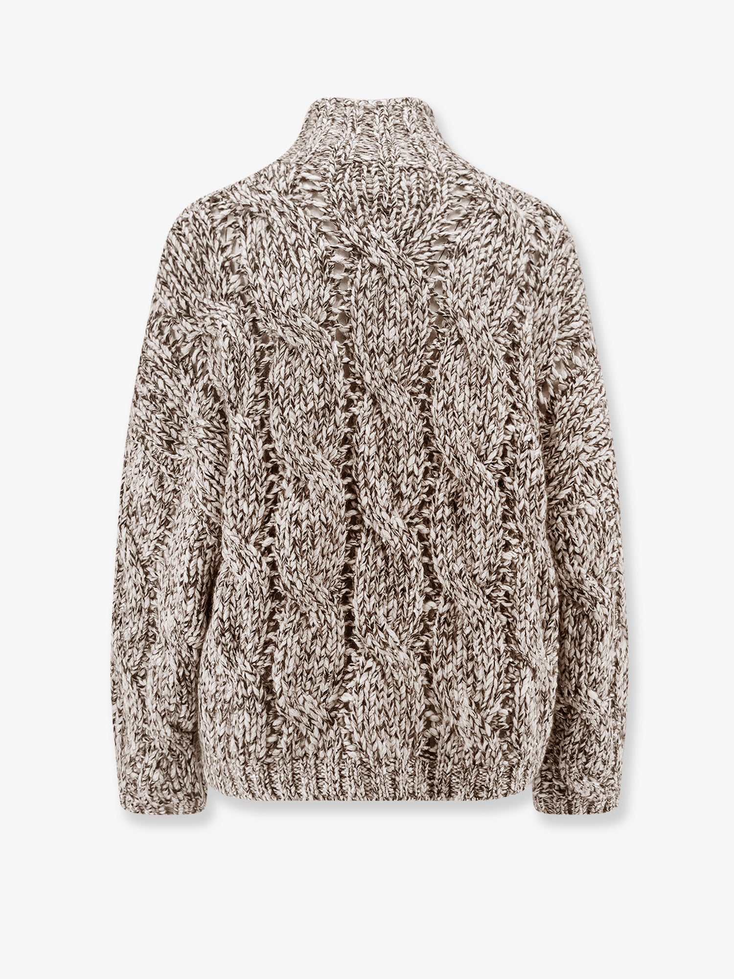 Brunello Cucinelli Wool And Cashmere Turtleneck Sweater With Sequins