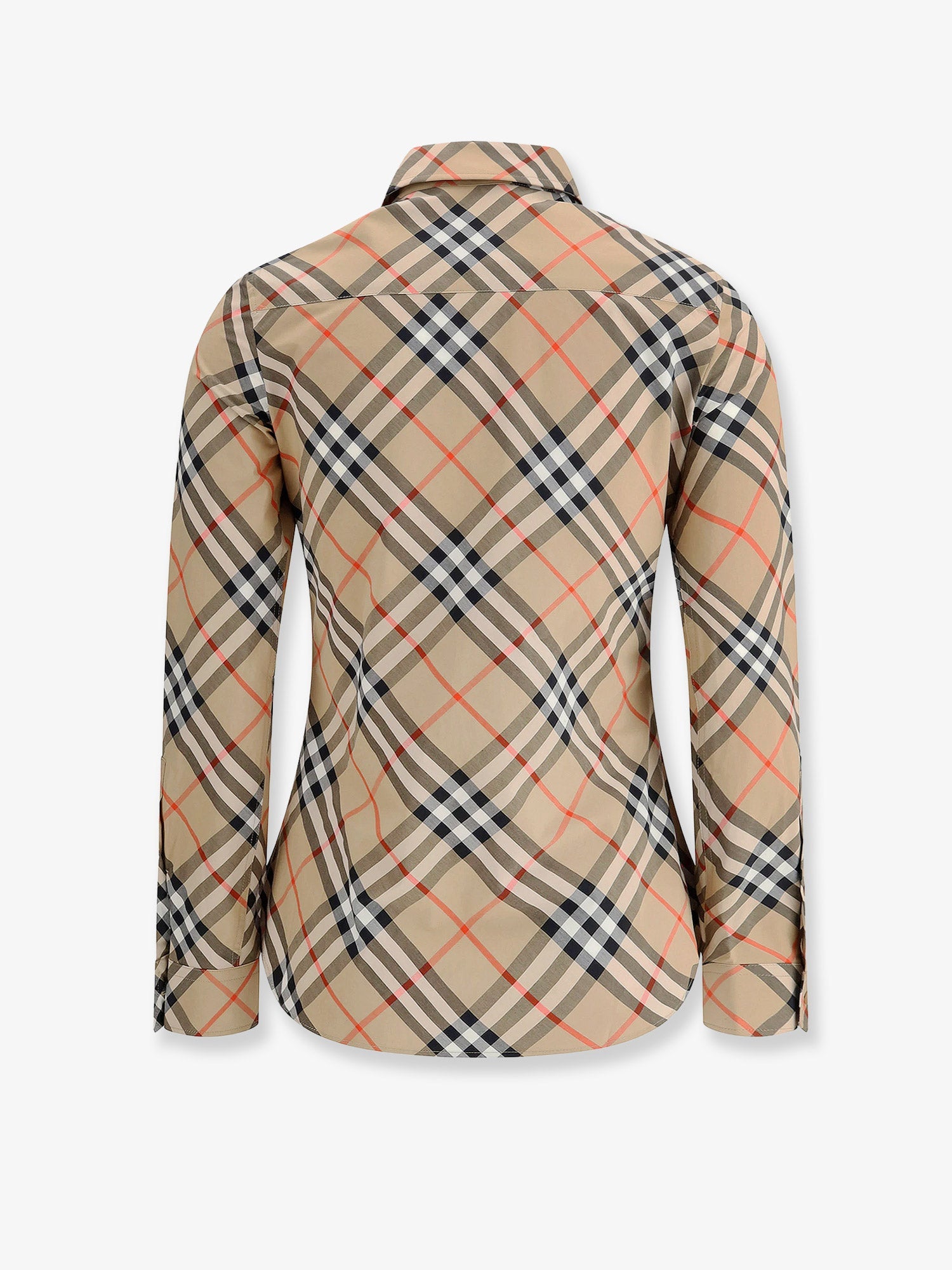 Burberry Cotton Shirt With Burberry Check Motif