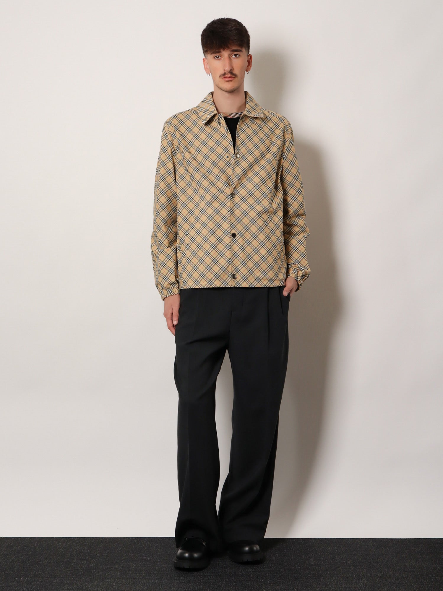 Burberry Slindon Jacket With Iconic Check Motif