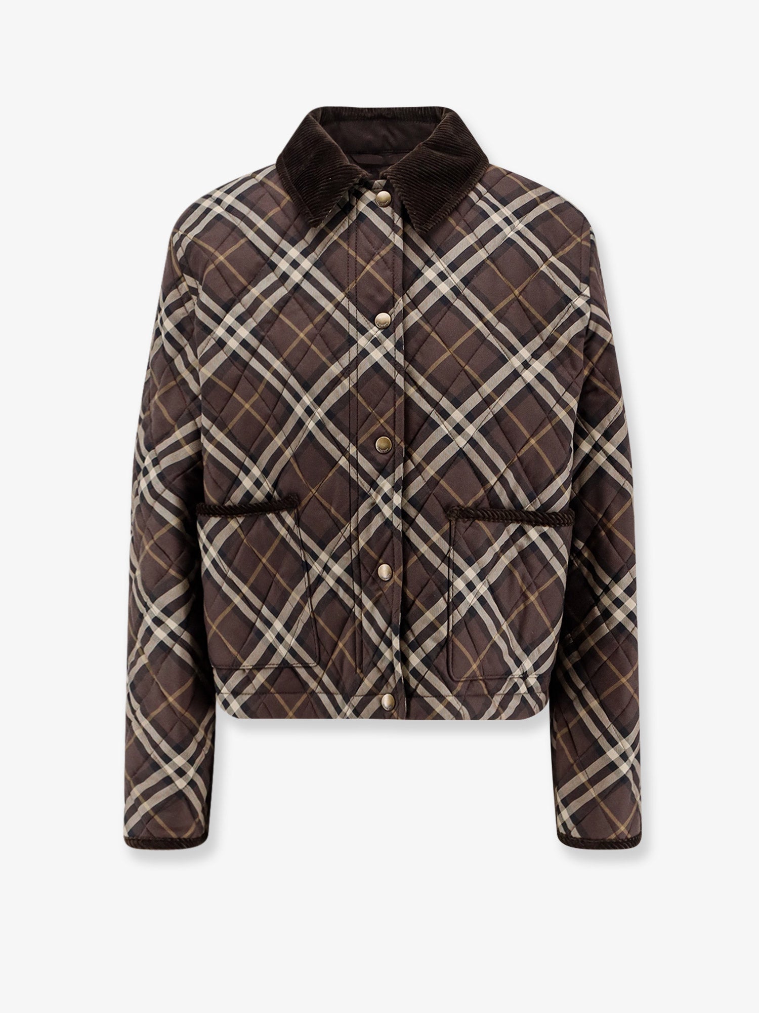 Burberry Oldham Padded Cotton Jacket With Check Pattern