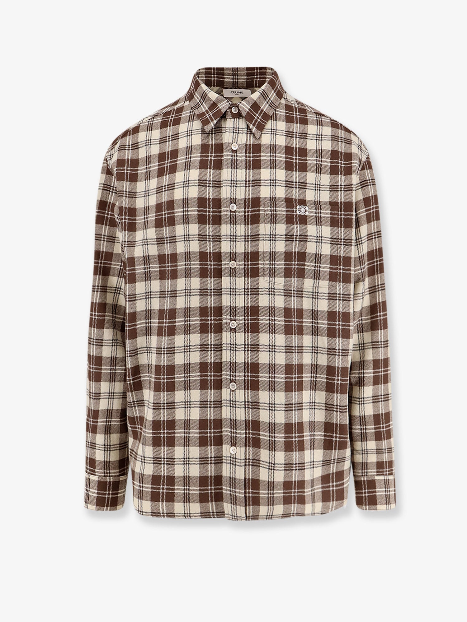 Celine Madras Wool Shirt