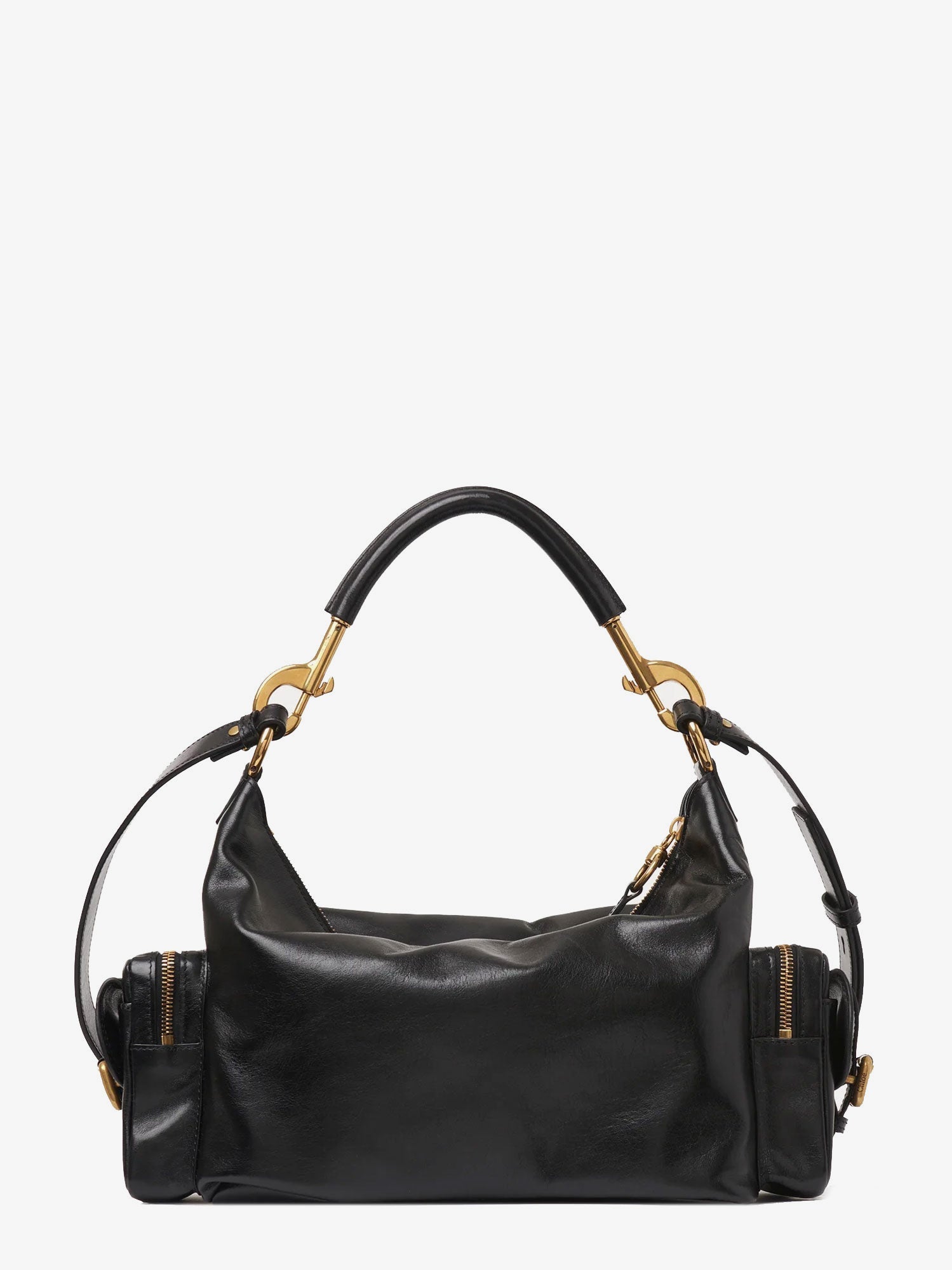 Chloé Carry Shiny Buffalo Leather Shoulder Bag