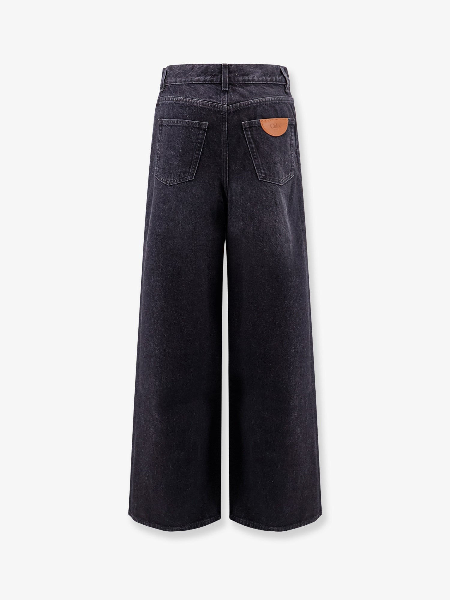 Chloé Jeans With Iconic Leather Logo Tag
