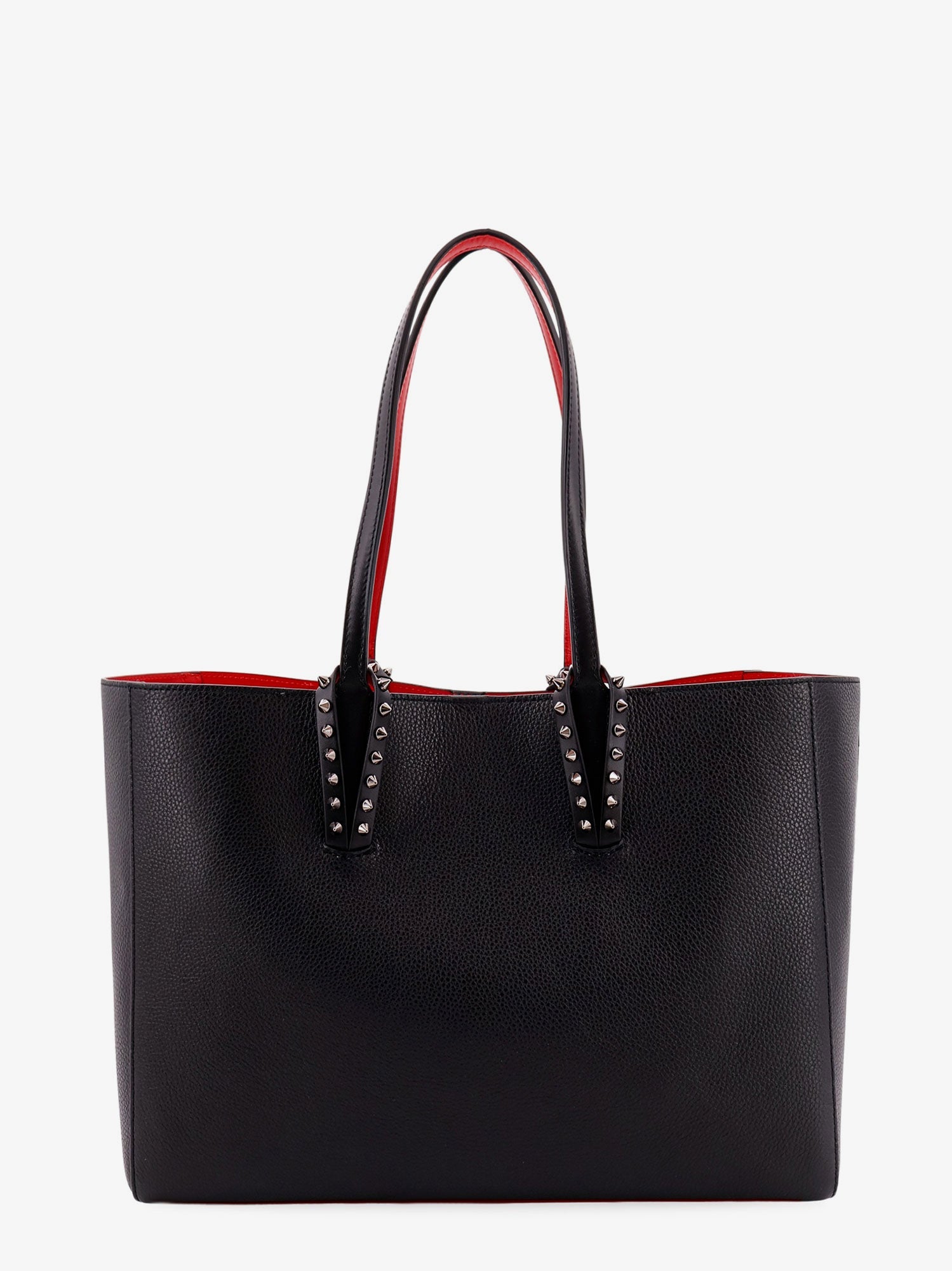 Christian Louboutin Cabata Leather Shoulder Bag With Studs