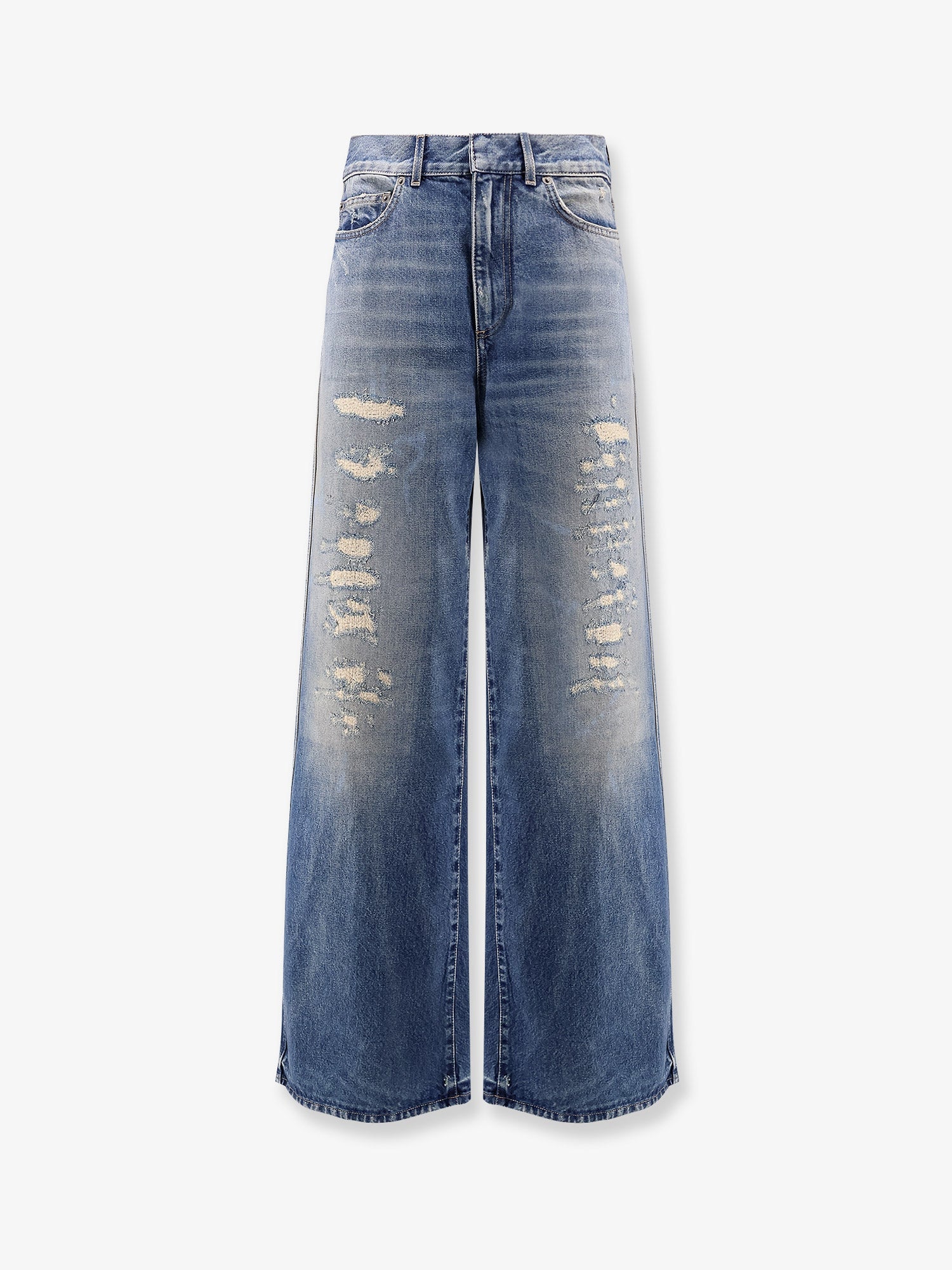 Dior Flared Jeans With Destroyed Effect