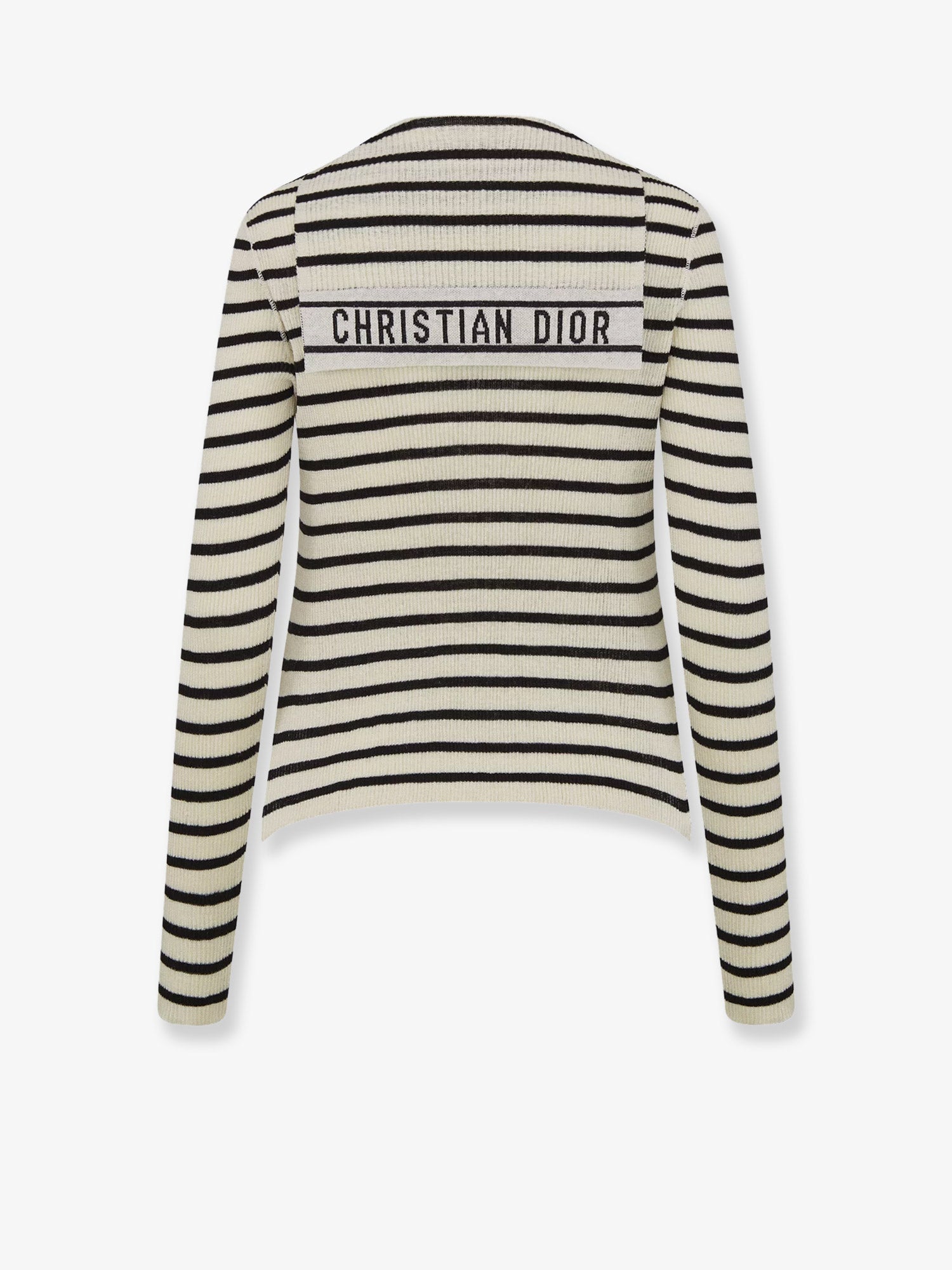 Dior Dioriviera Striped Linen And Silk Sweater