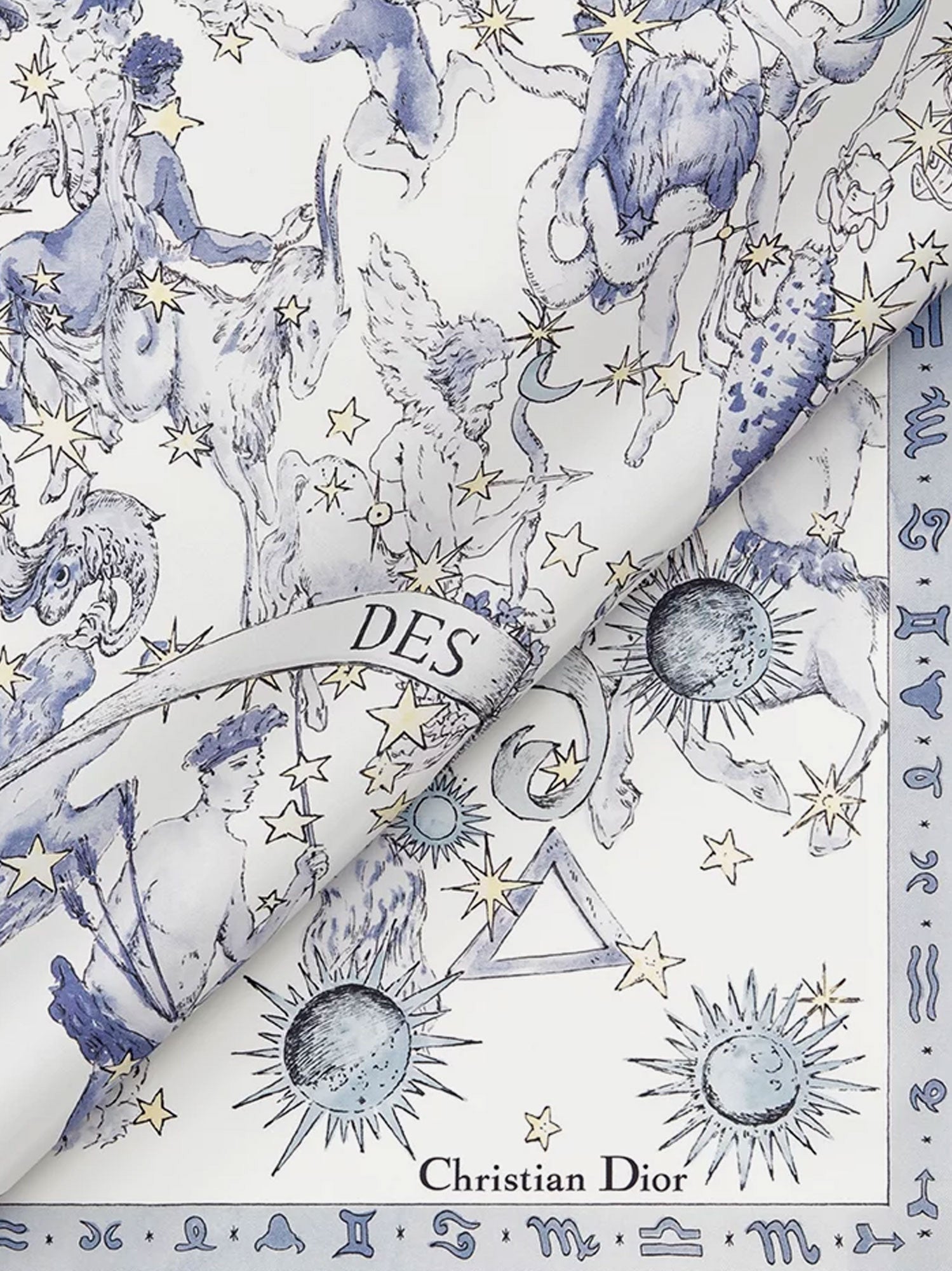 Dior Dior Night Of Dreams Silk Twill Foulard