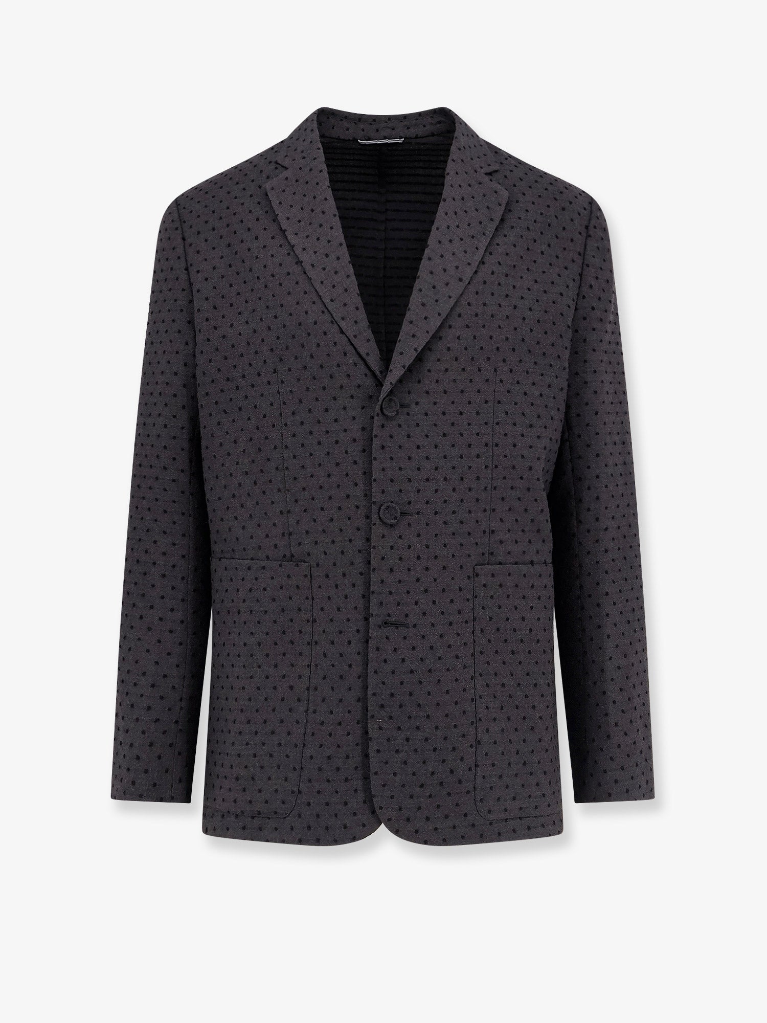 Dior Polka-dots Virgin Wool And Alpaca Jacquard Blazer