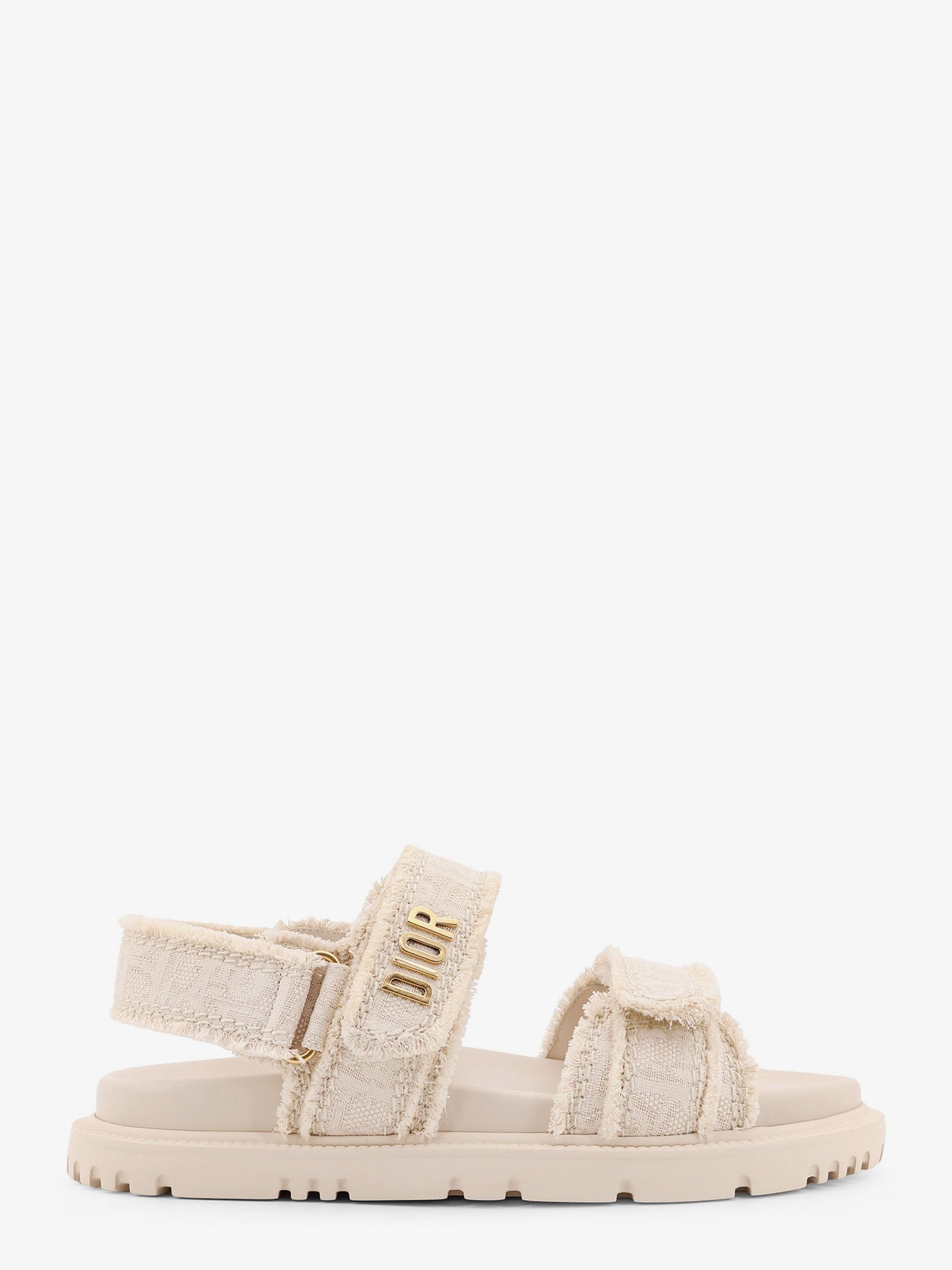 Dior Dioract Fabric Sandals With Dior Oblique Motif