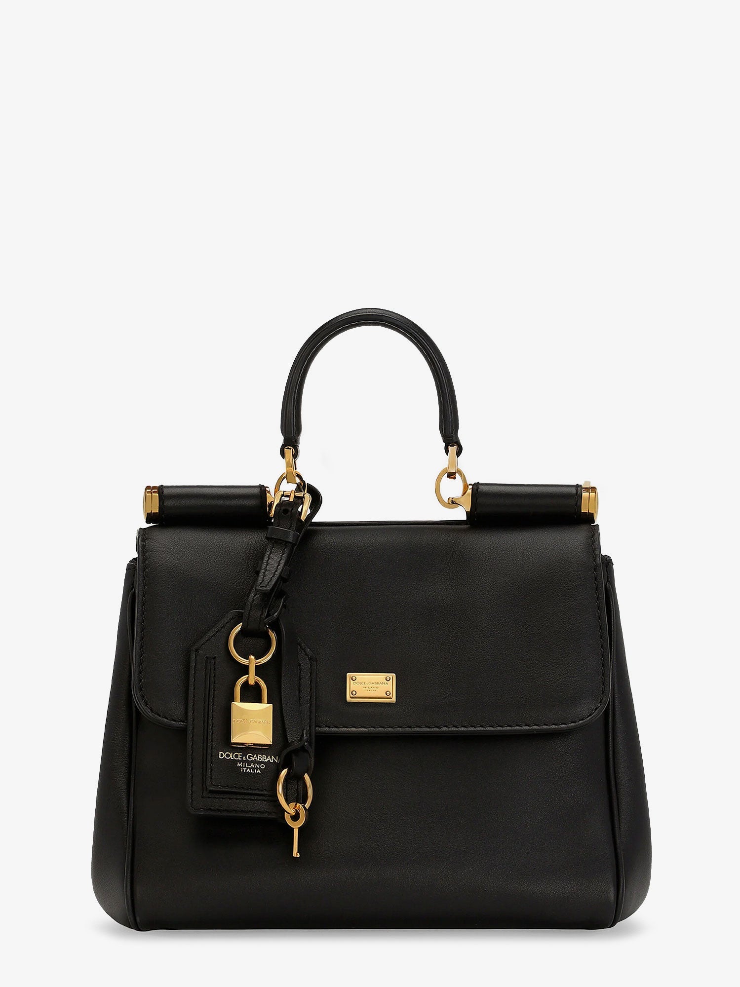 Dolce & Gabbana My Sicily Leather Shoulder Bag
