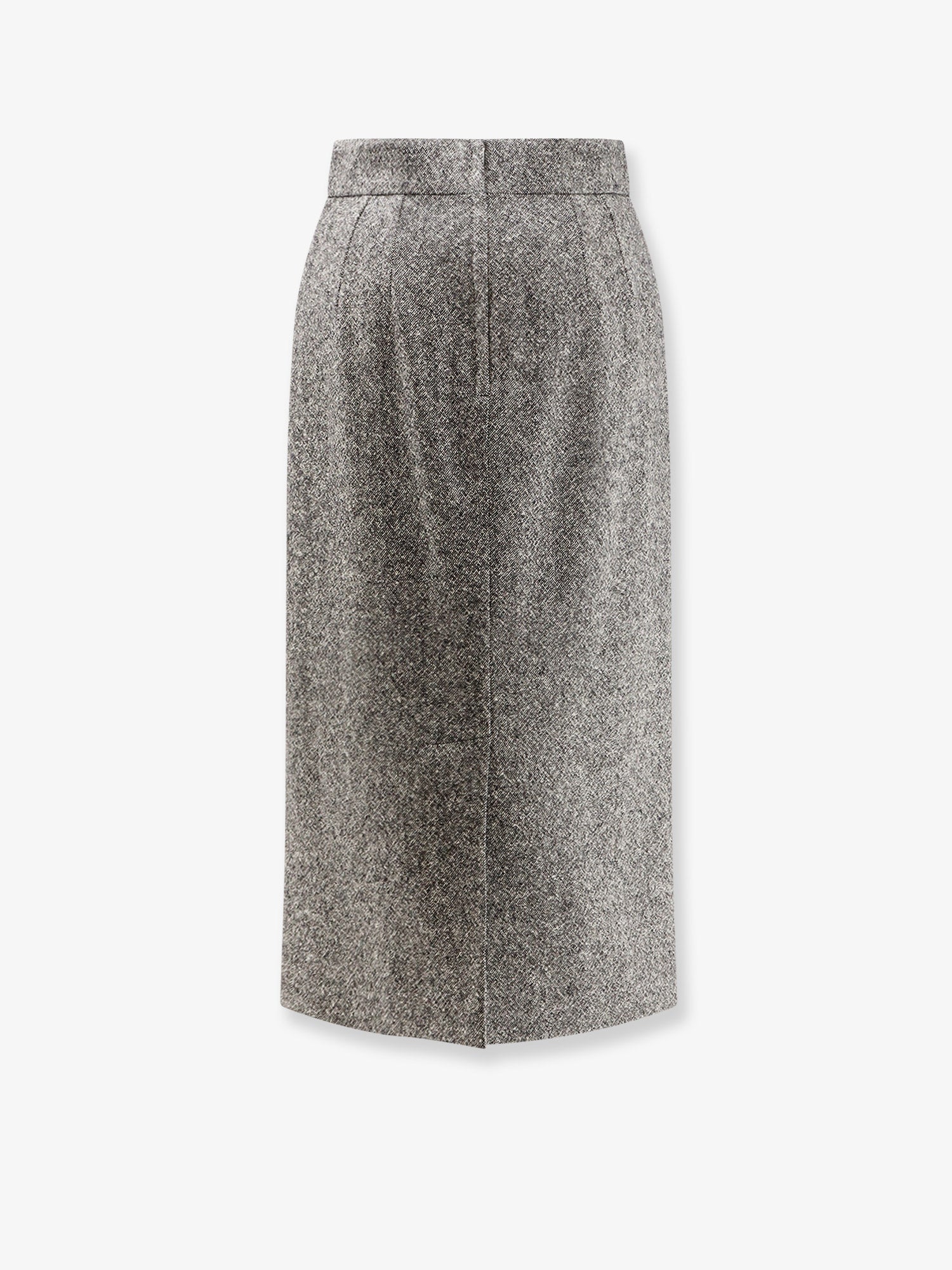 Dolce & Gabbana Virgin Wool Midi Pencil Skirt