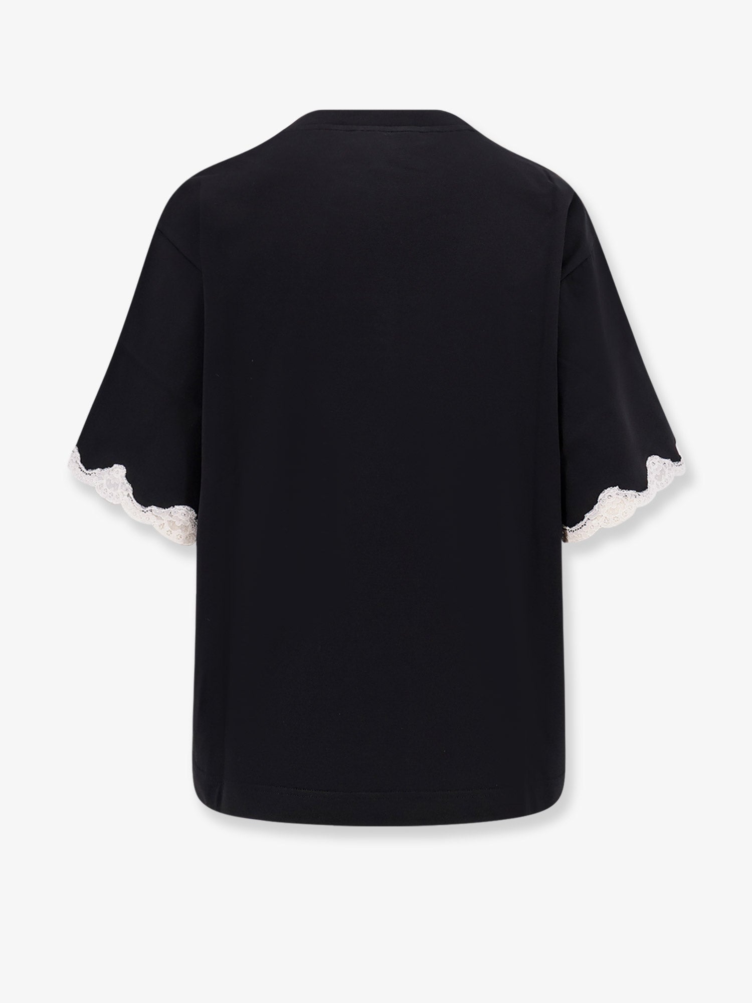 Dolce & Gabbana Cotton T-shirt With Lace Details