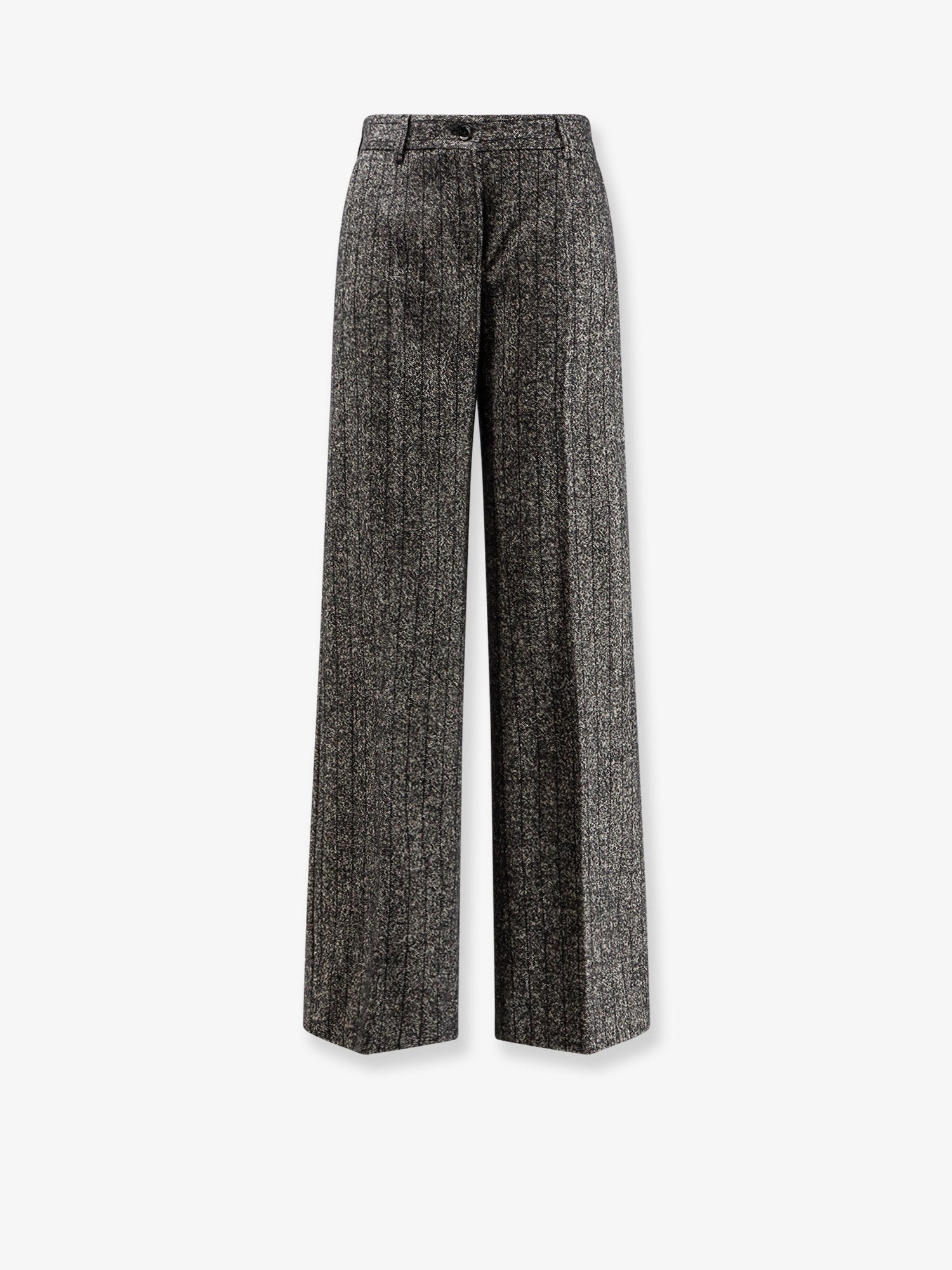 Dolce & Gabbana Striped Wool Blend Trousers