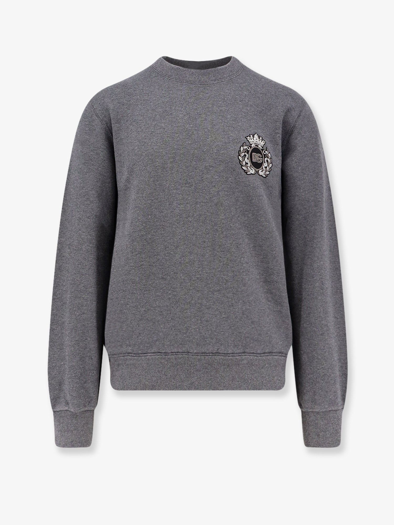 Dolce & Gabbana Cotton Sweatshirt With Logo Patch