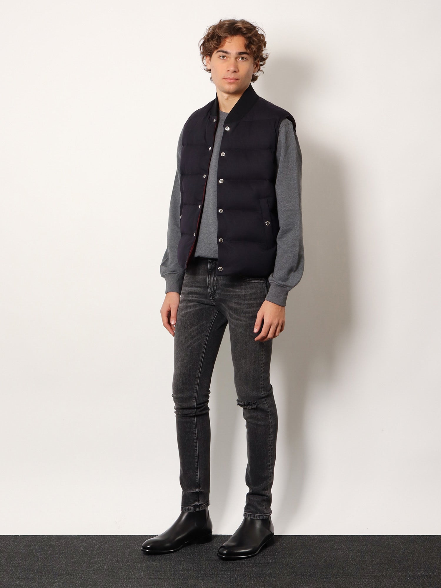 Dolce & Gabbana Cotton And Viscose Reversible Sleeveless Jacket