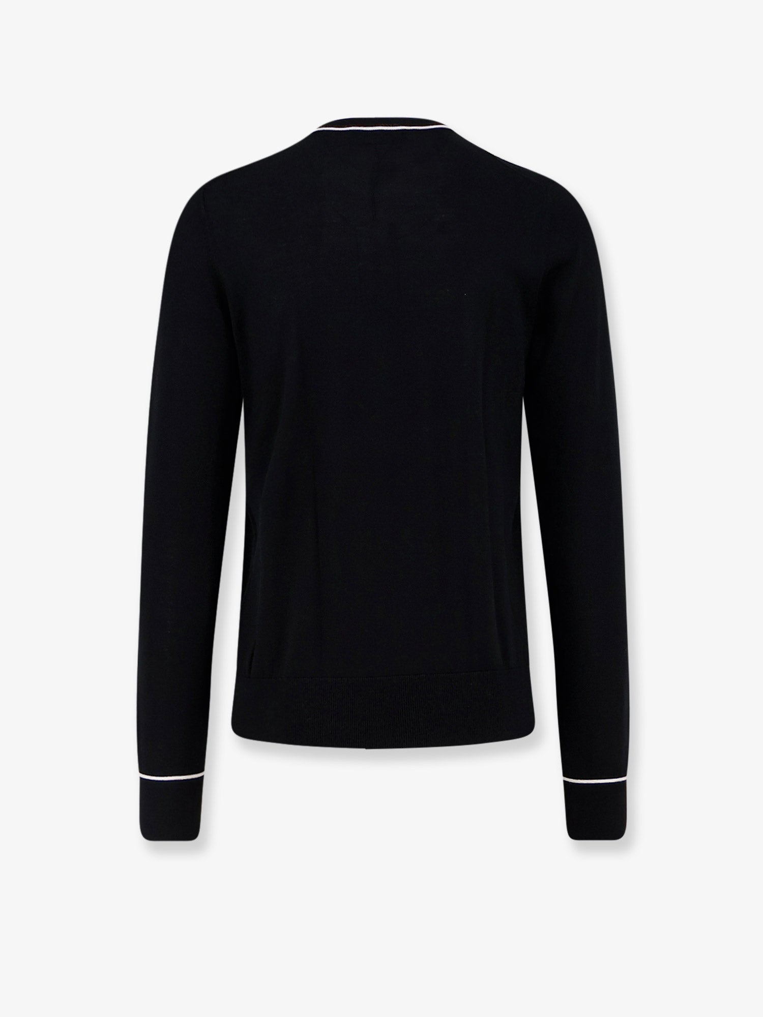 Dolce & Gabbana Virgin Wool Sweater With Embroidered Dg Logo