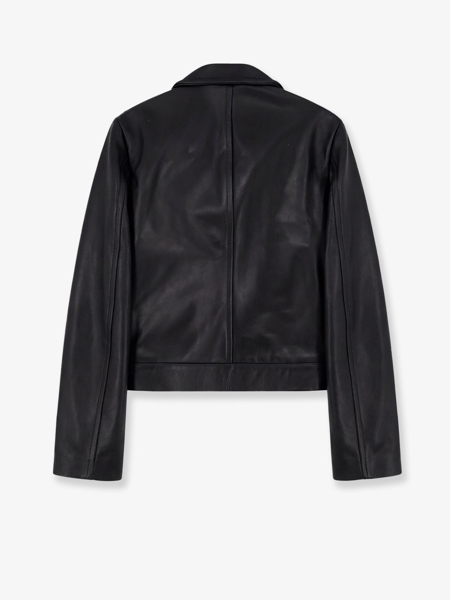 Enfants Riches Deprimes Sid Biker Leather Jacket With Metal Details On The Front