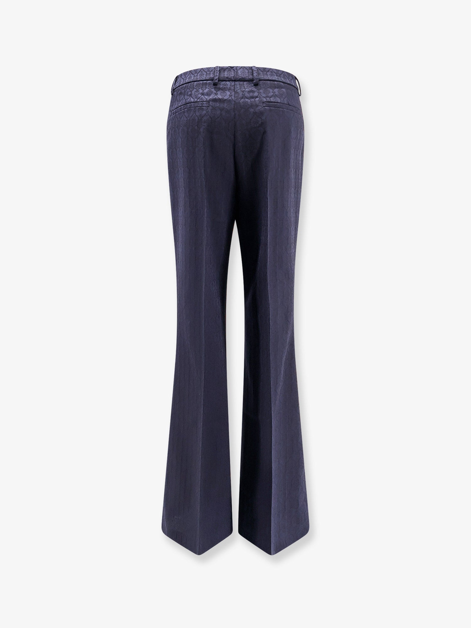 Etro Wool Trousers With Iconic Motif