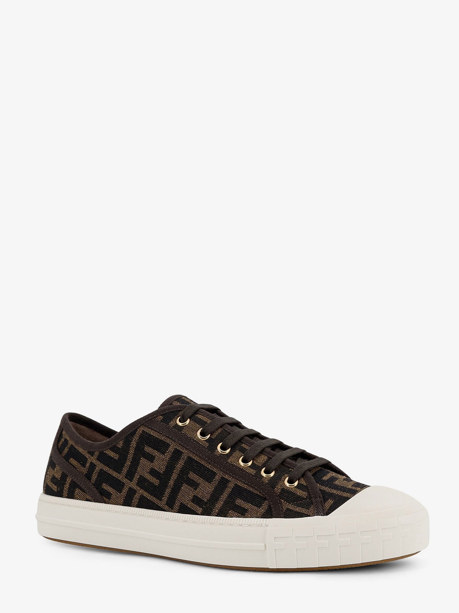 Fendi Fendi Domino Ff Jacquard Fabric Sneakers