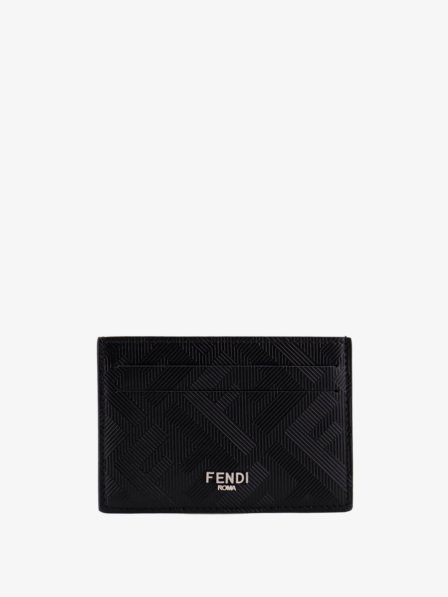 Fendi Leather Cardholder With Ff Motif