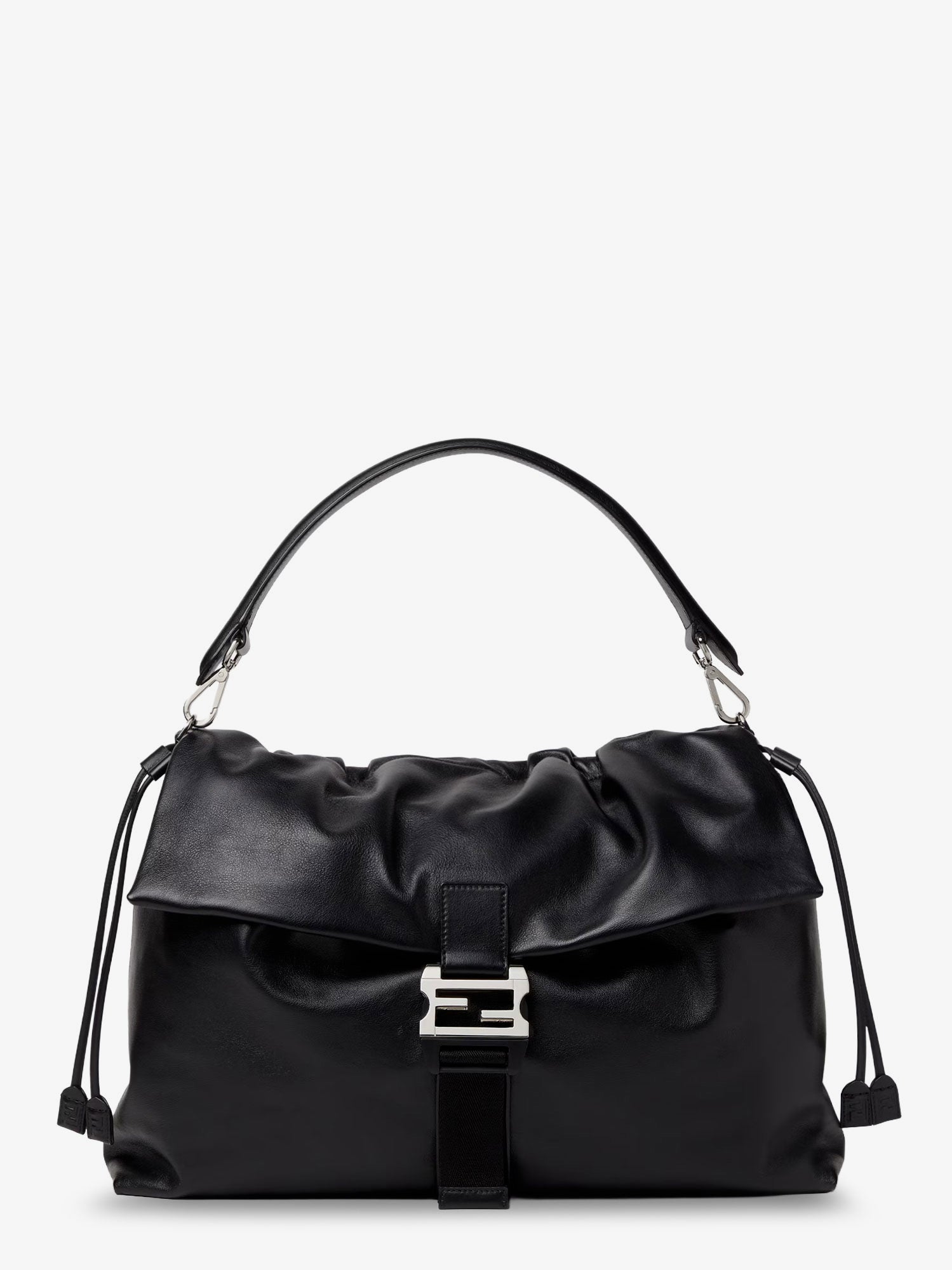 Fendi Fendi Flux Maxi Messenger Leather Crossbody Bag