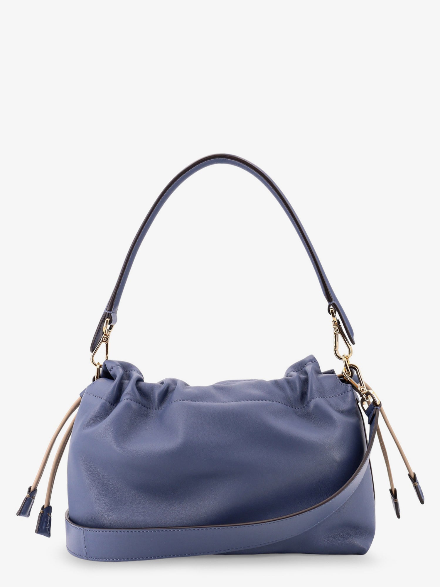 Fendi Mamma Baguette Small Leather Crossbody Bag