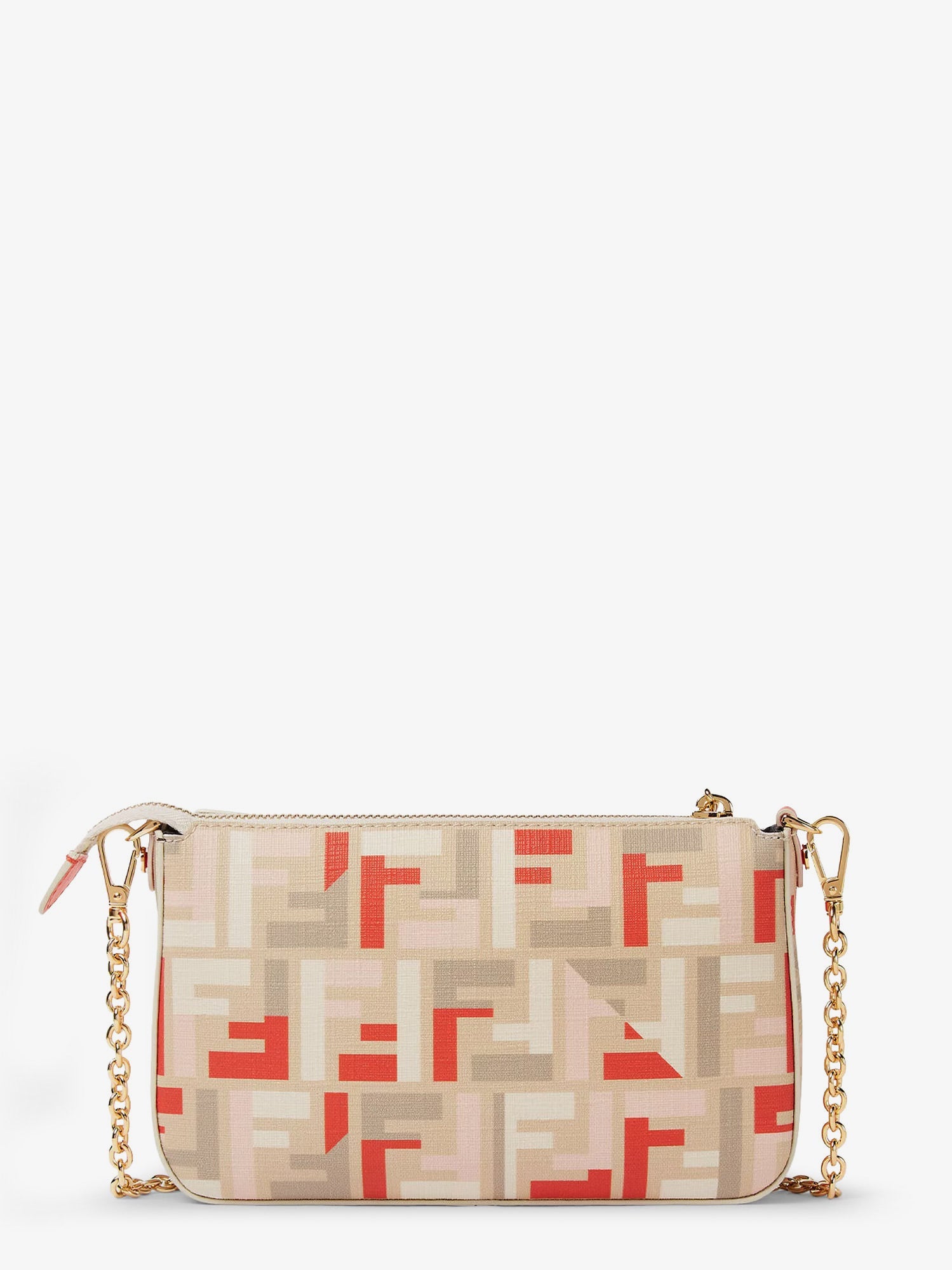 Fendi Pouch Baguette Ff Jacquard Fabric Shoulder Bag