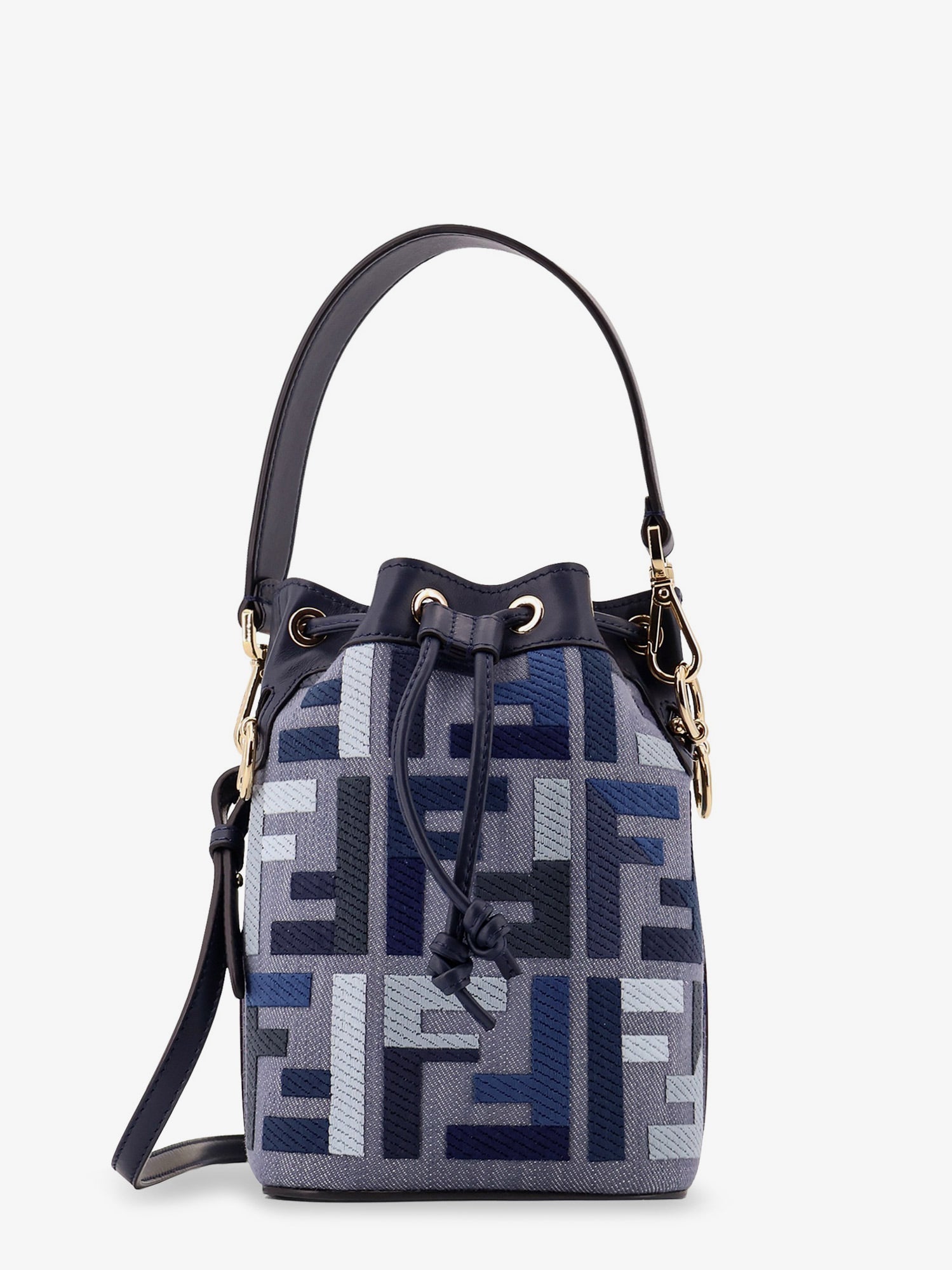 Fendi Mon Tresor Jacquard Ff Fabric Crossbody Bag