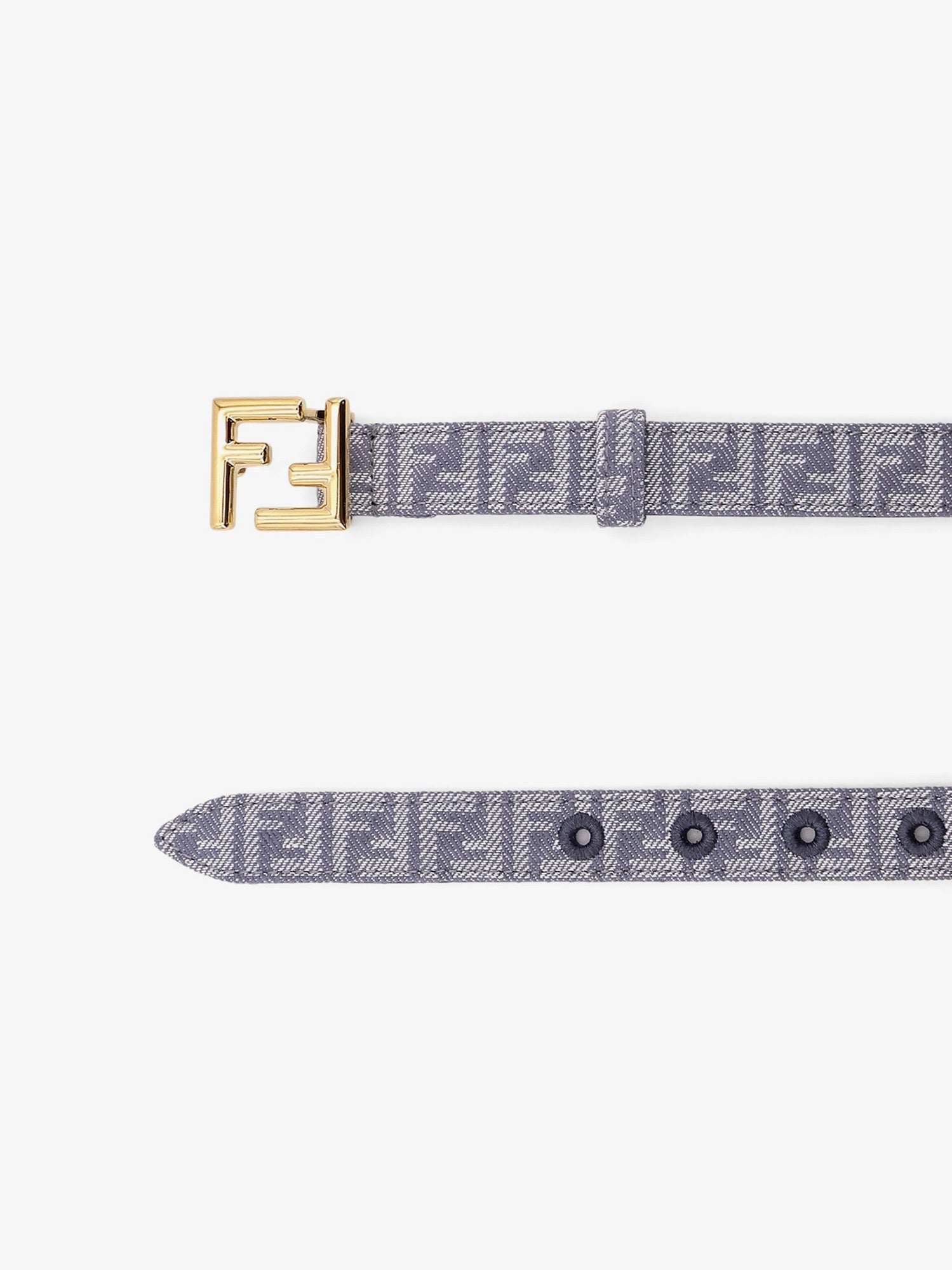 Fendi Jacquard Ff Fabric Belt