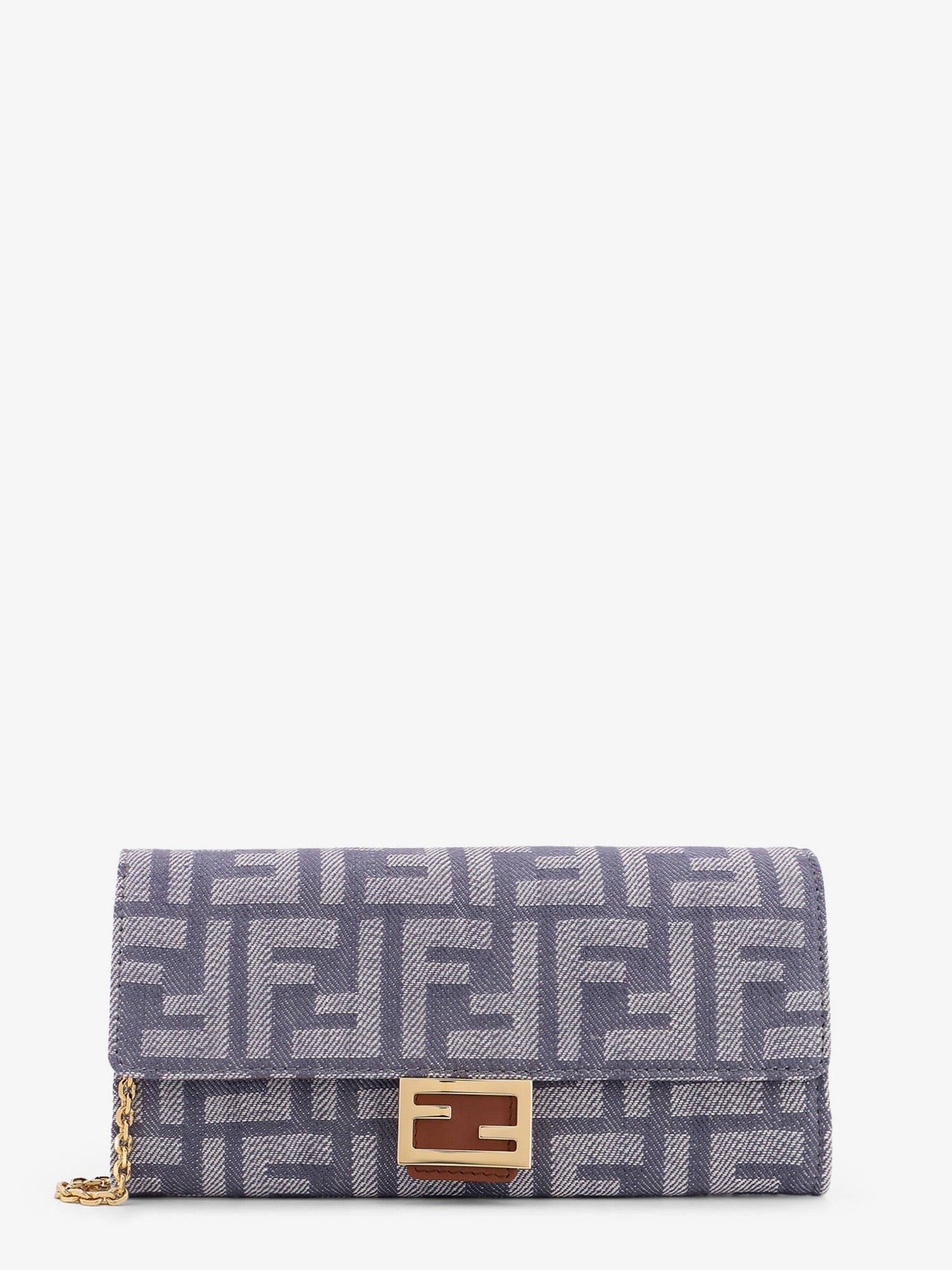 Fendi Continental With Chain Baguette Wallet
