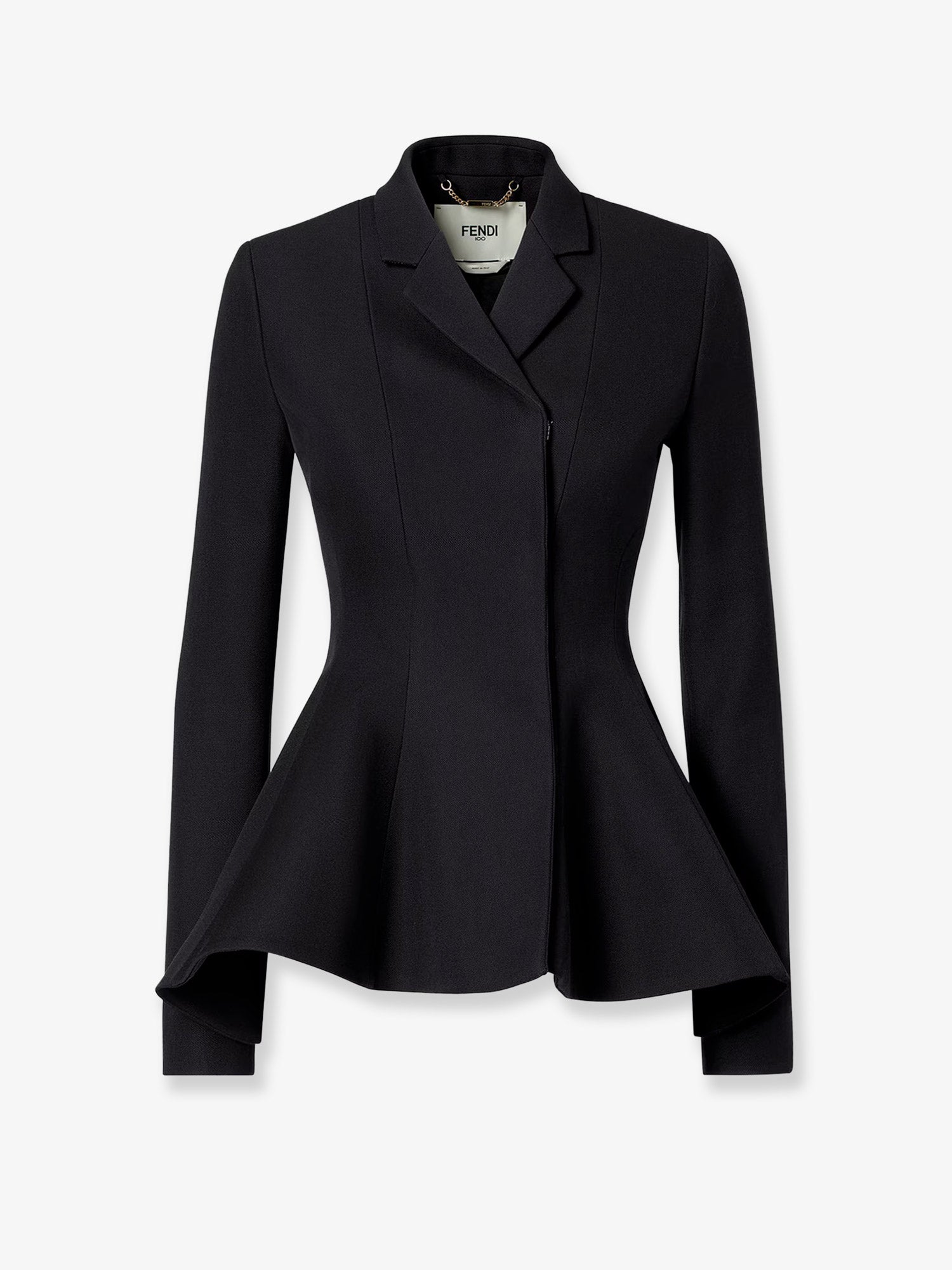 Fendi Grain De Poudre Wool Blazer