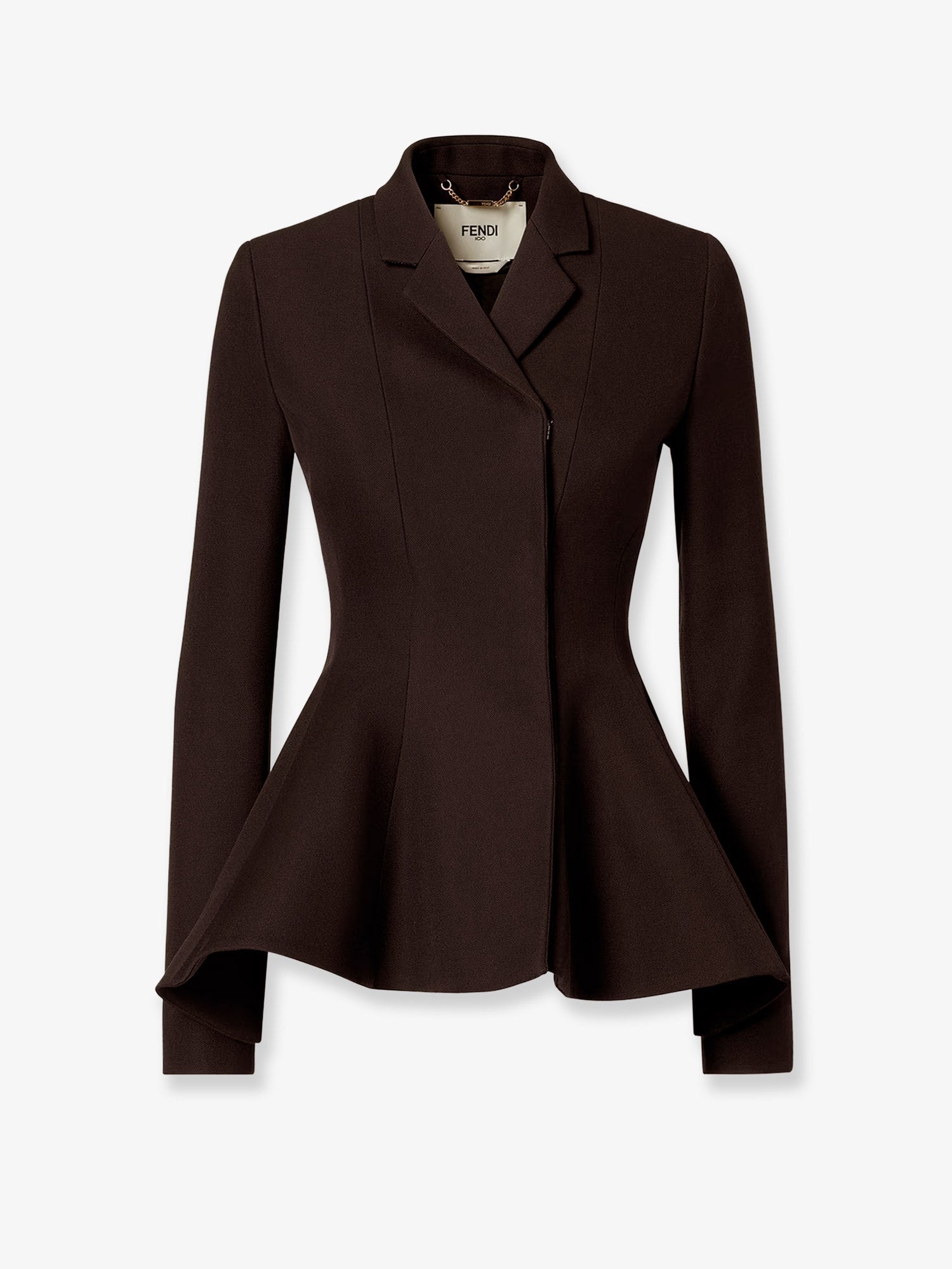 Fendi Grain De Poudre Wool Blazer