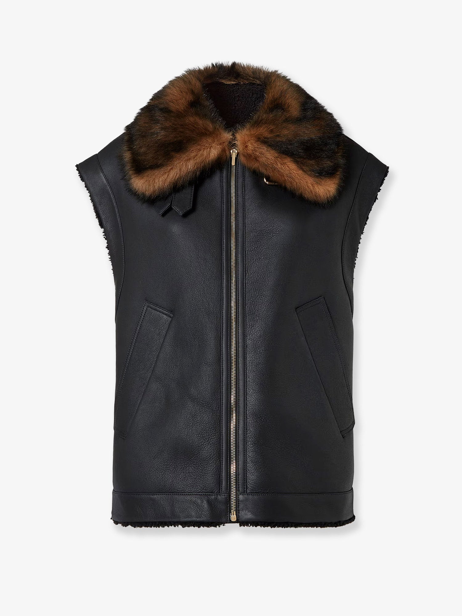Fendi Sleeveless Sheepskin Jacket