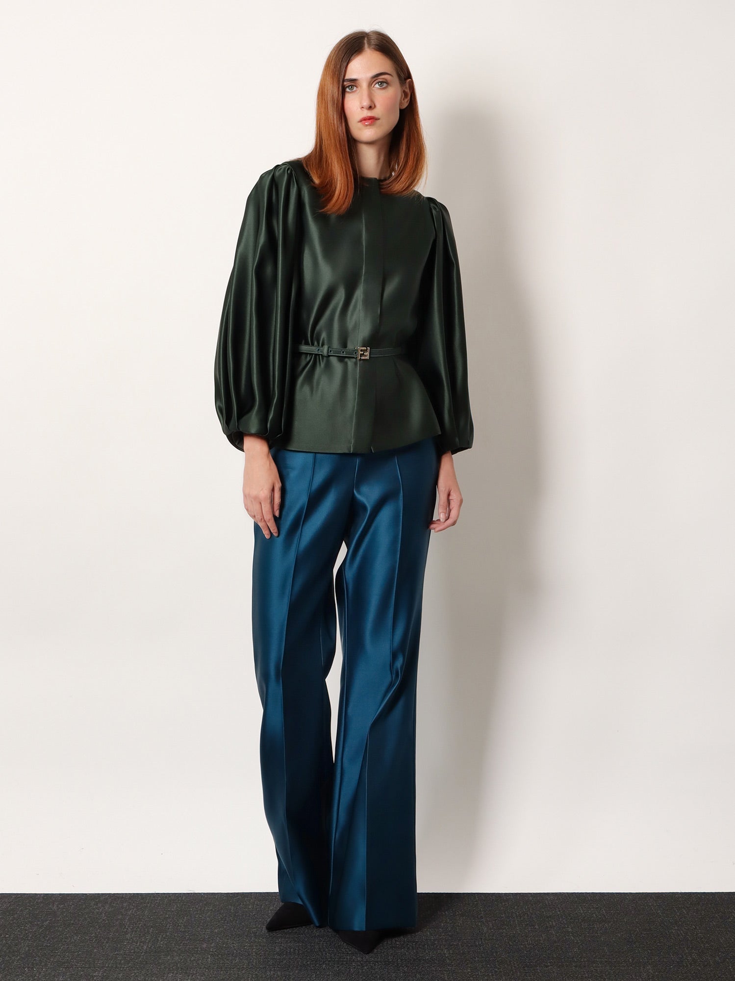 Fendi Duchesse Silk Trousers