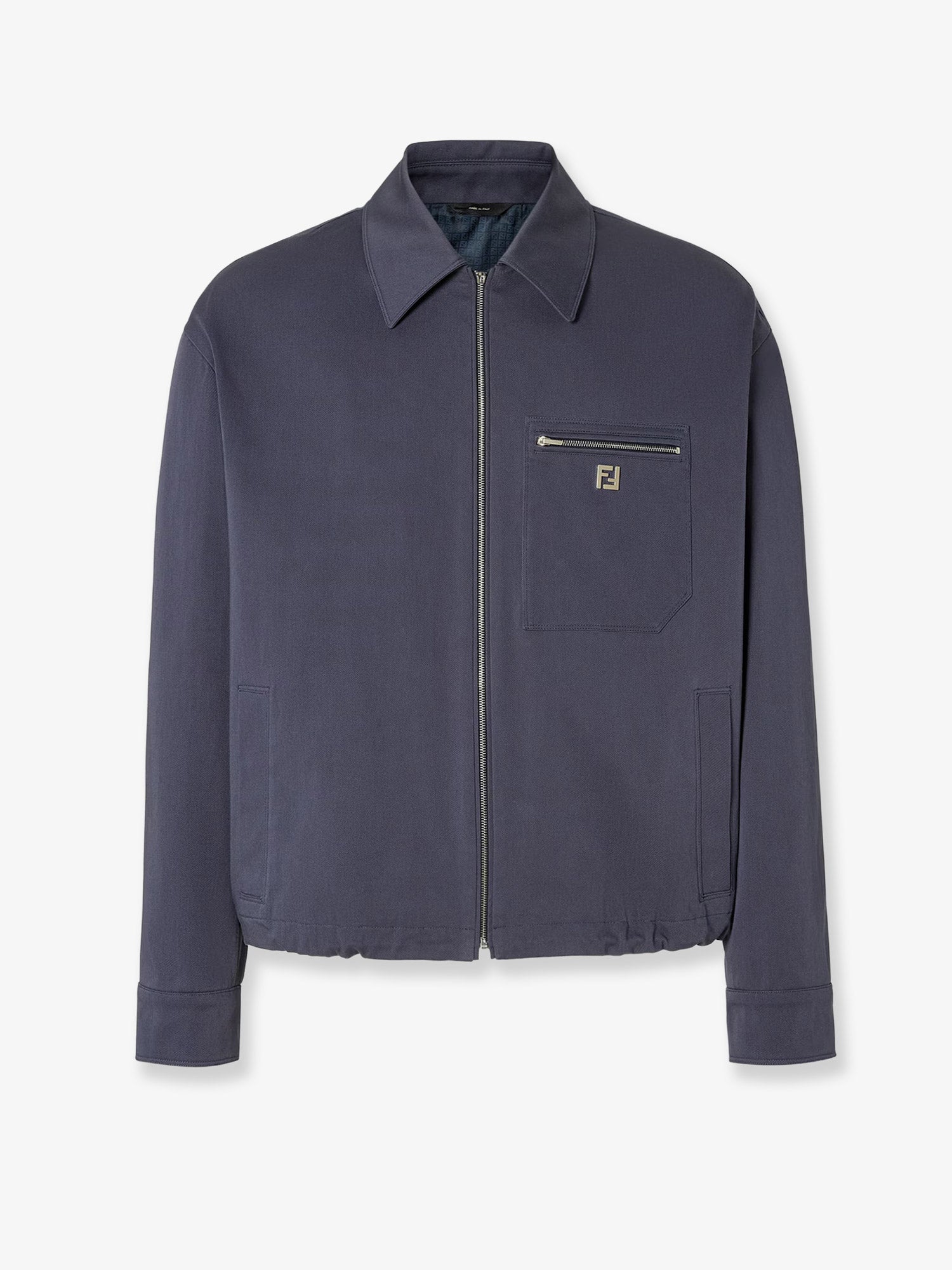 Fendi Cotton Jacket With Ff Detail