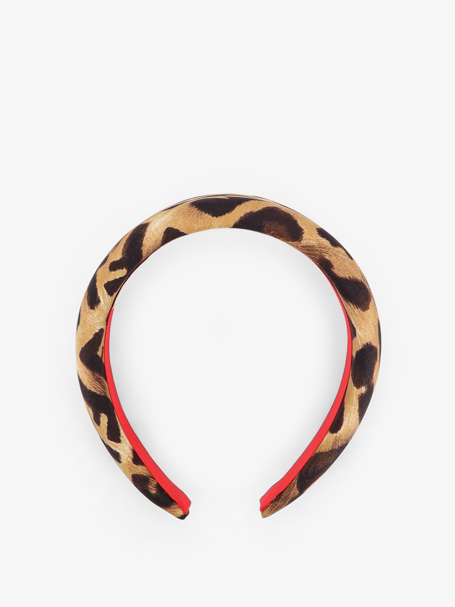 Fendi Silk Headband With Fendi Leo Print