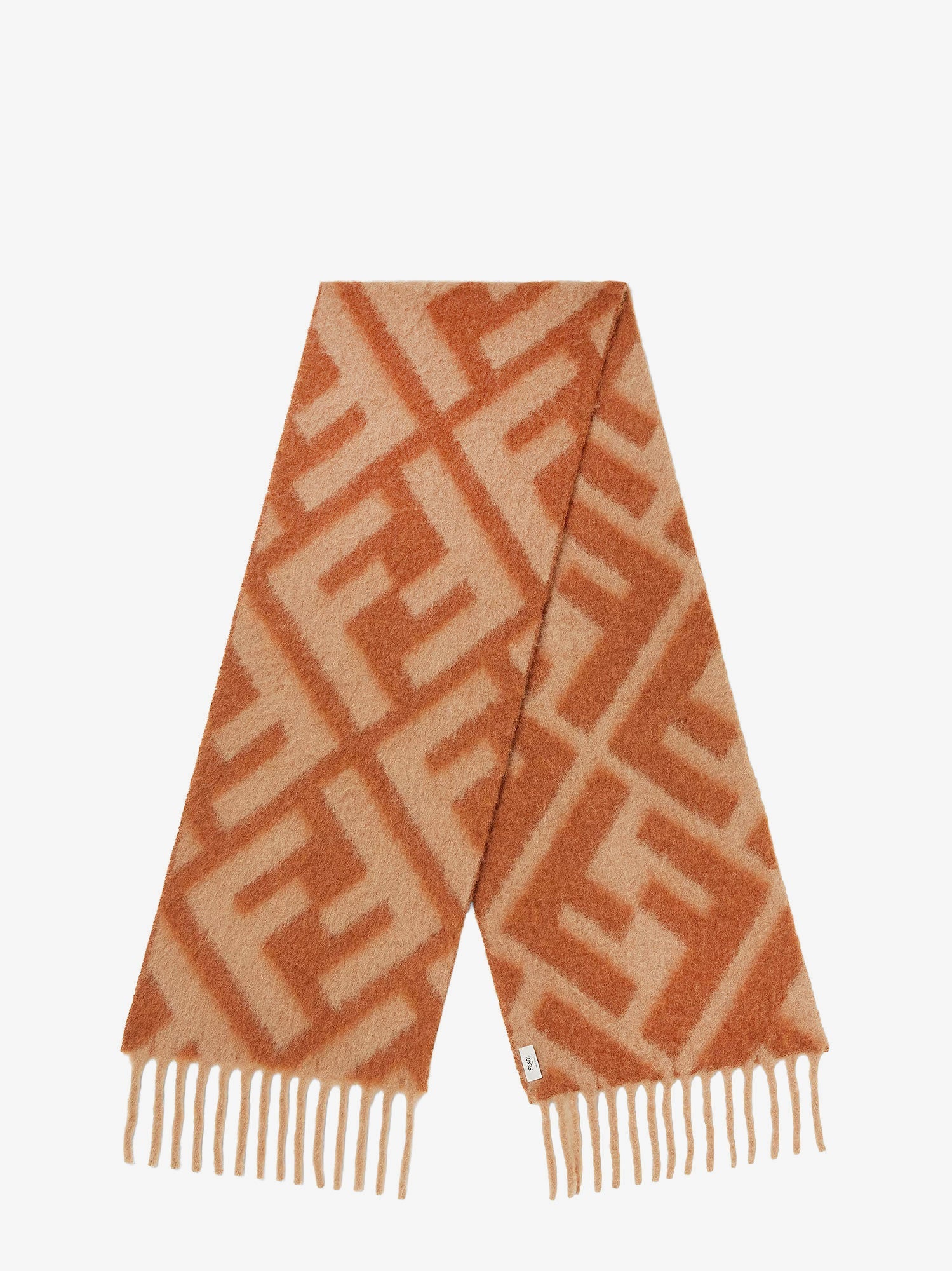 Fendi Alpaca And Wool Ff Scarf