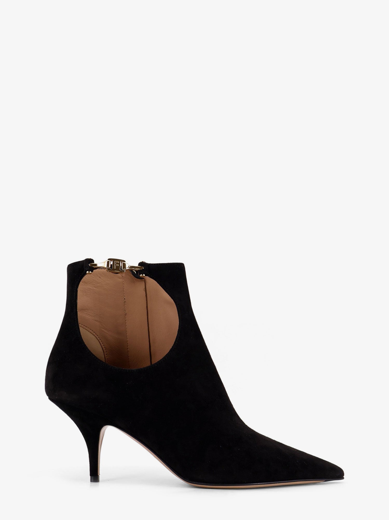 Ferragamo Agia 70 Suede Ankle Boots