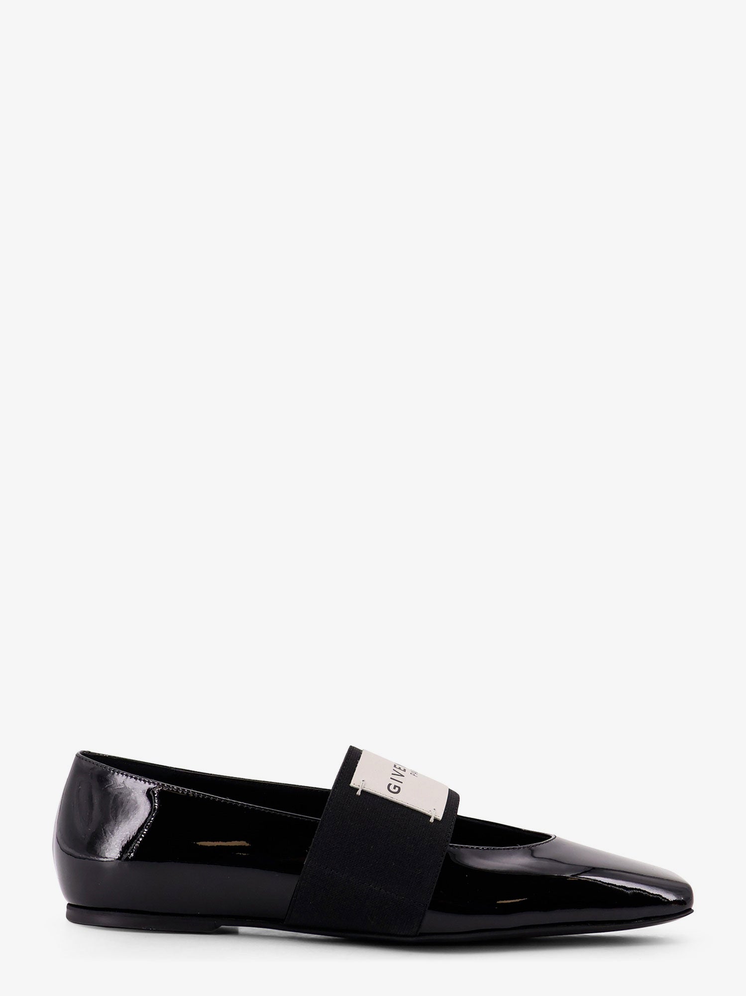 Givenchy Patent Leather Ballerinas With Maxi Logo Label