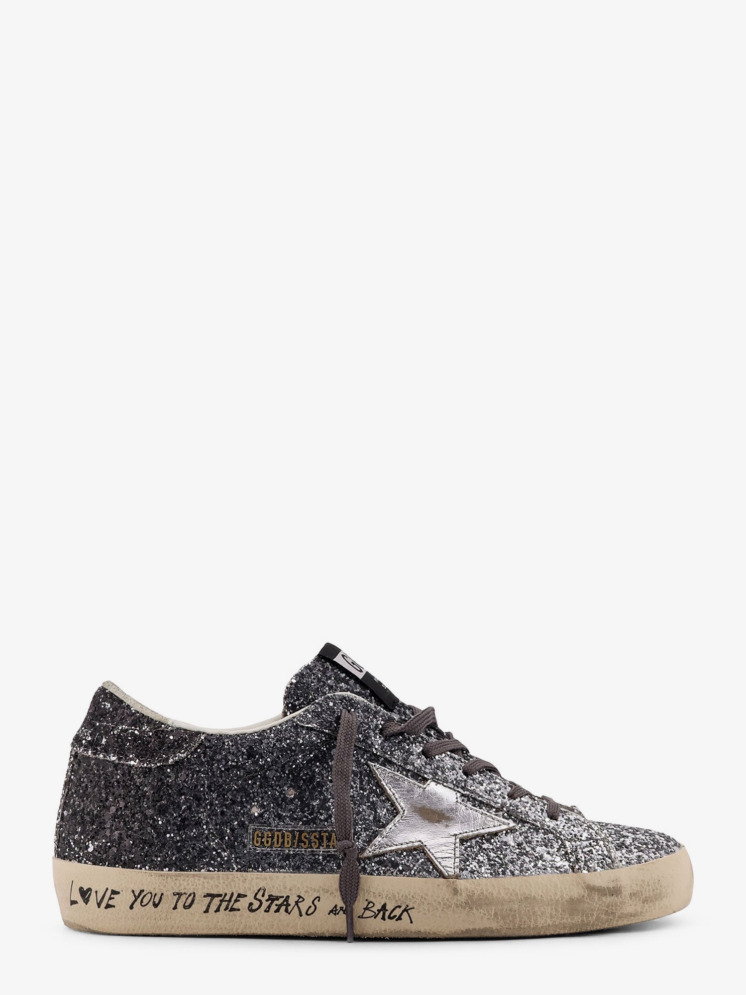 Golden Goose Super-star Classic With List Low-top Sneakers With Sequins