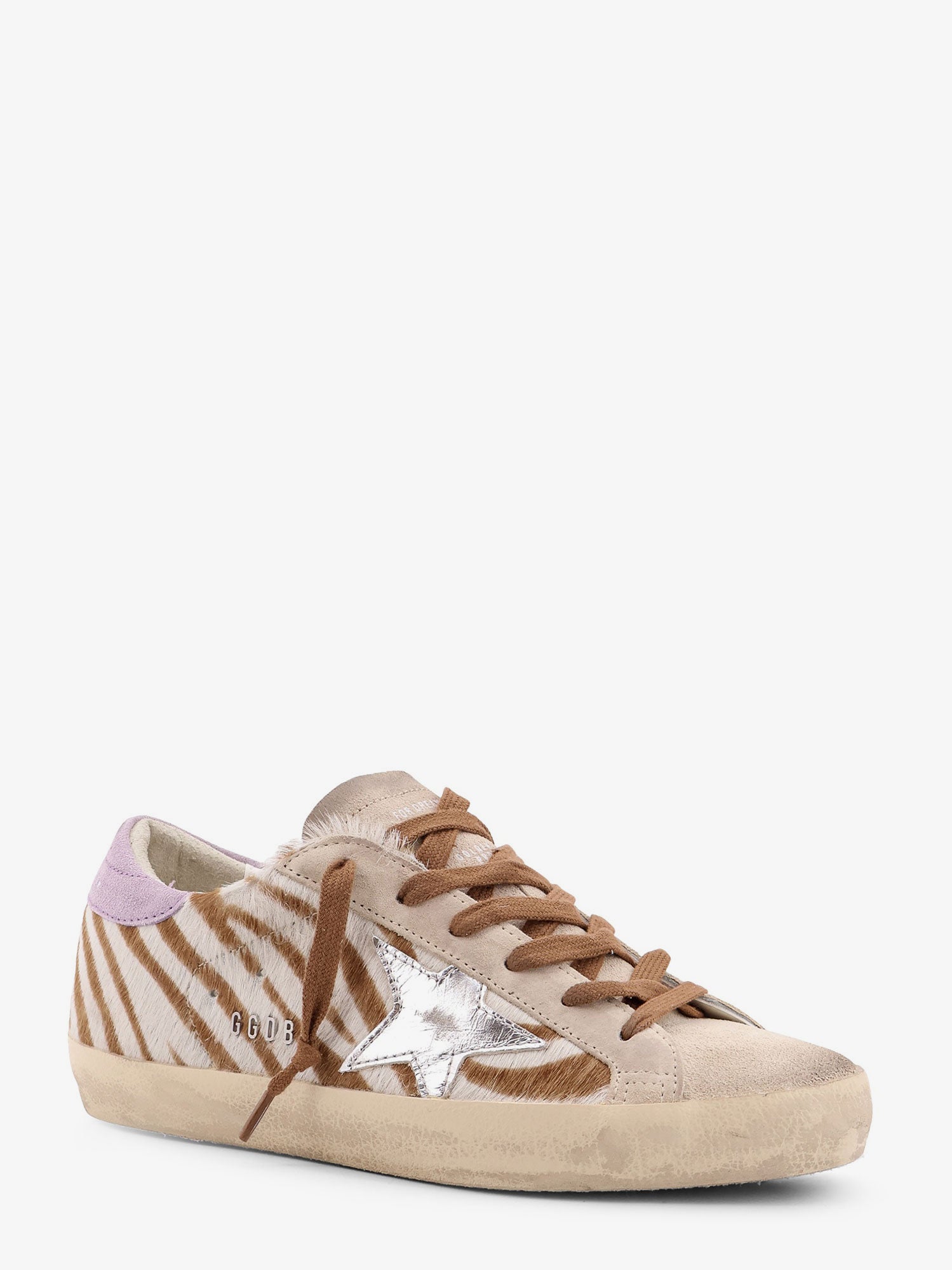 Golden Goose Super-star Classic With List Low-top Printed Pony Skin Sneakers