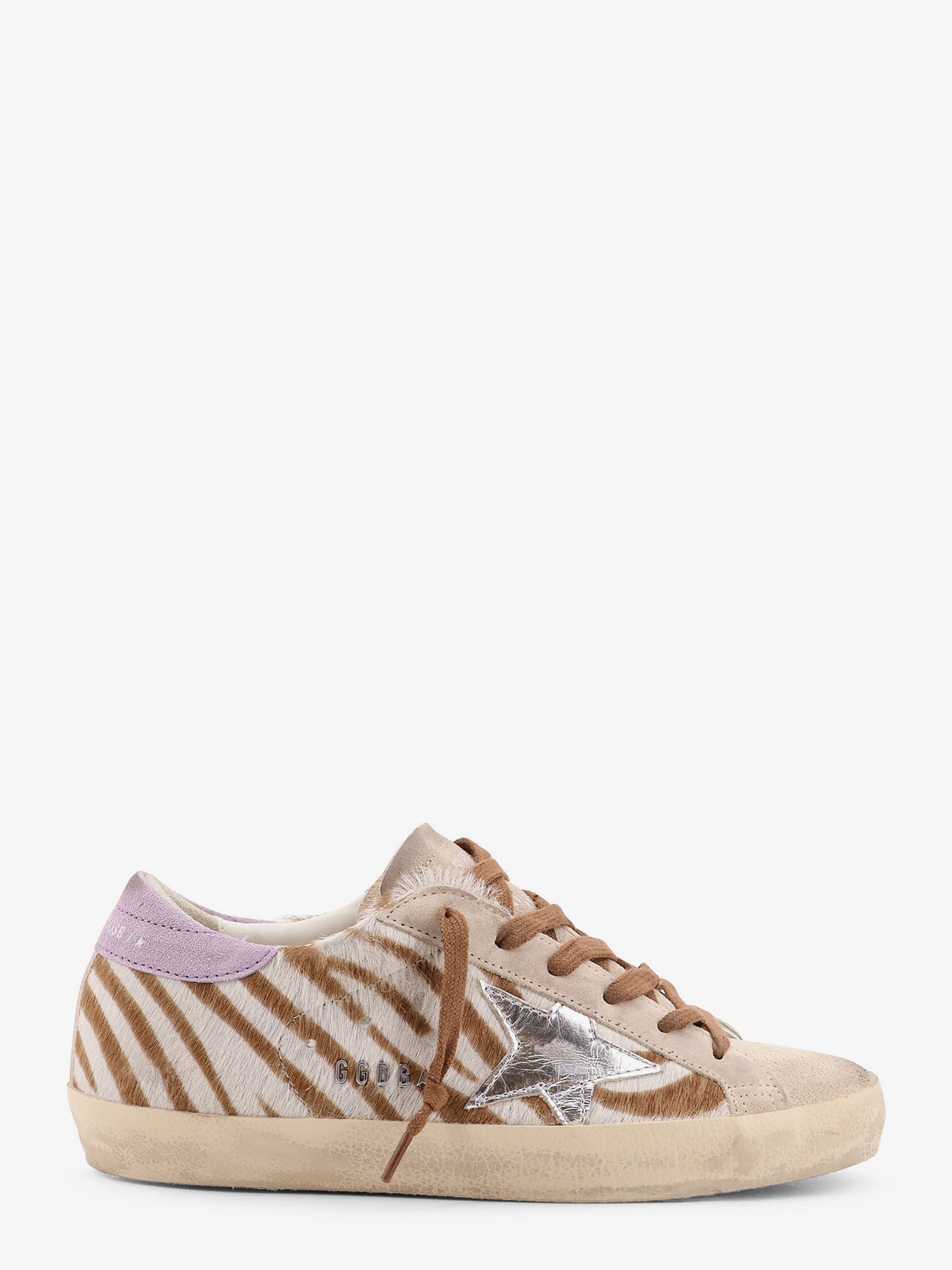 Golden Goose Super-star Classic With List Low-top Printed Pony Skin Sneakers