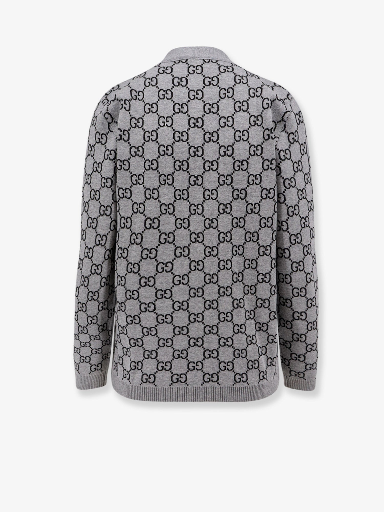 Gucci Reversible Wool Cardigan With Gg Motif