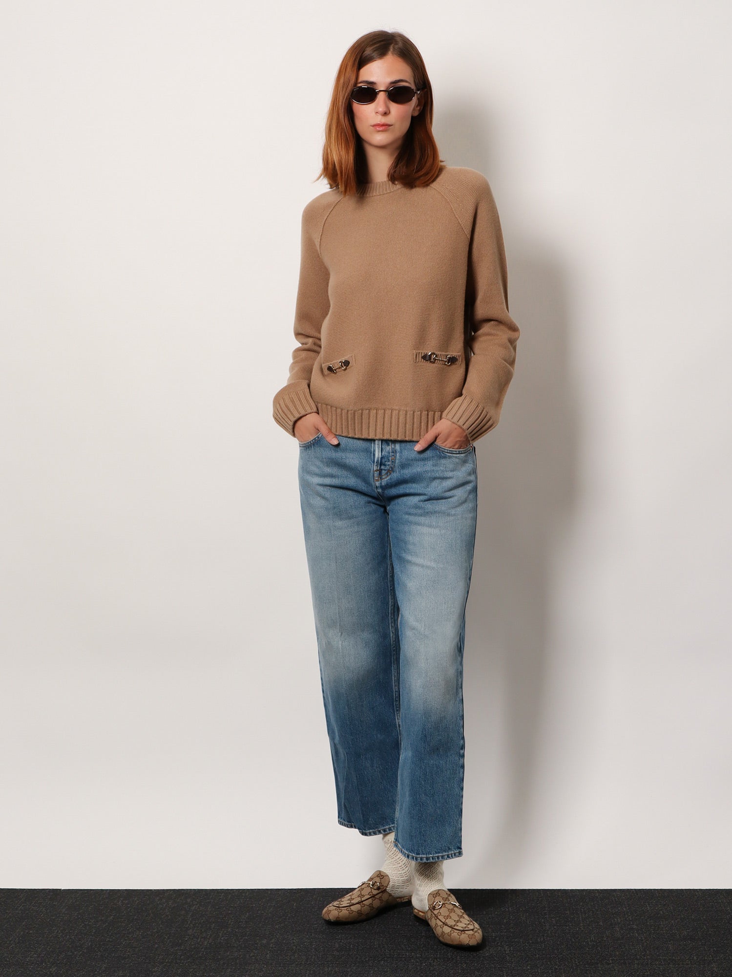 Gucci Cotton Jeans With Gucci Rosso Ancora Naplak Tag