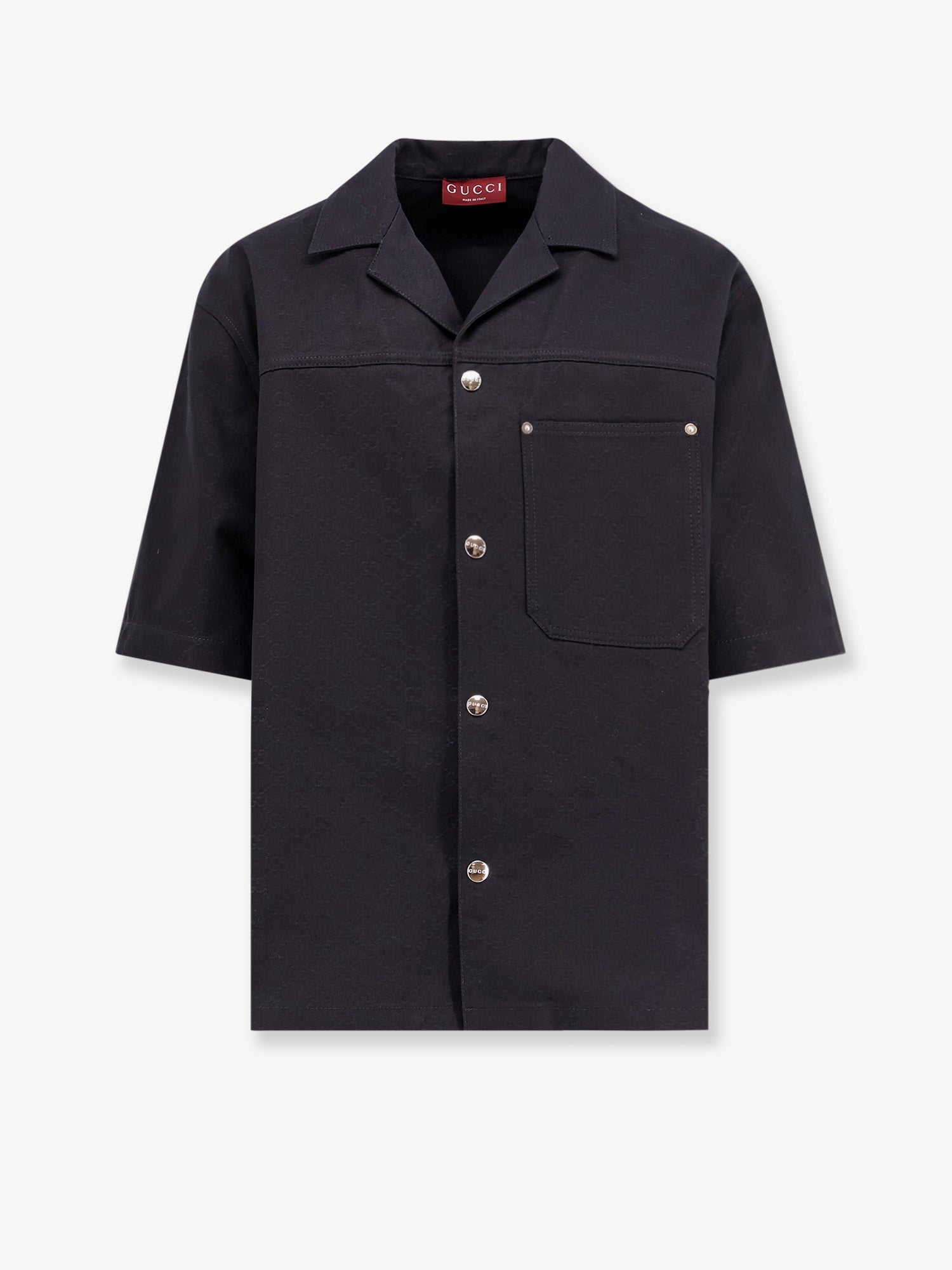 Gucci Gg Jacquard Cotton Shirt