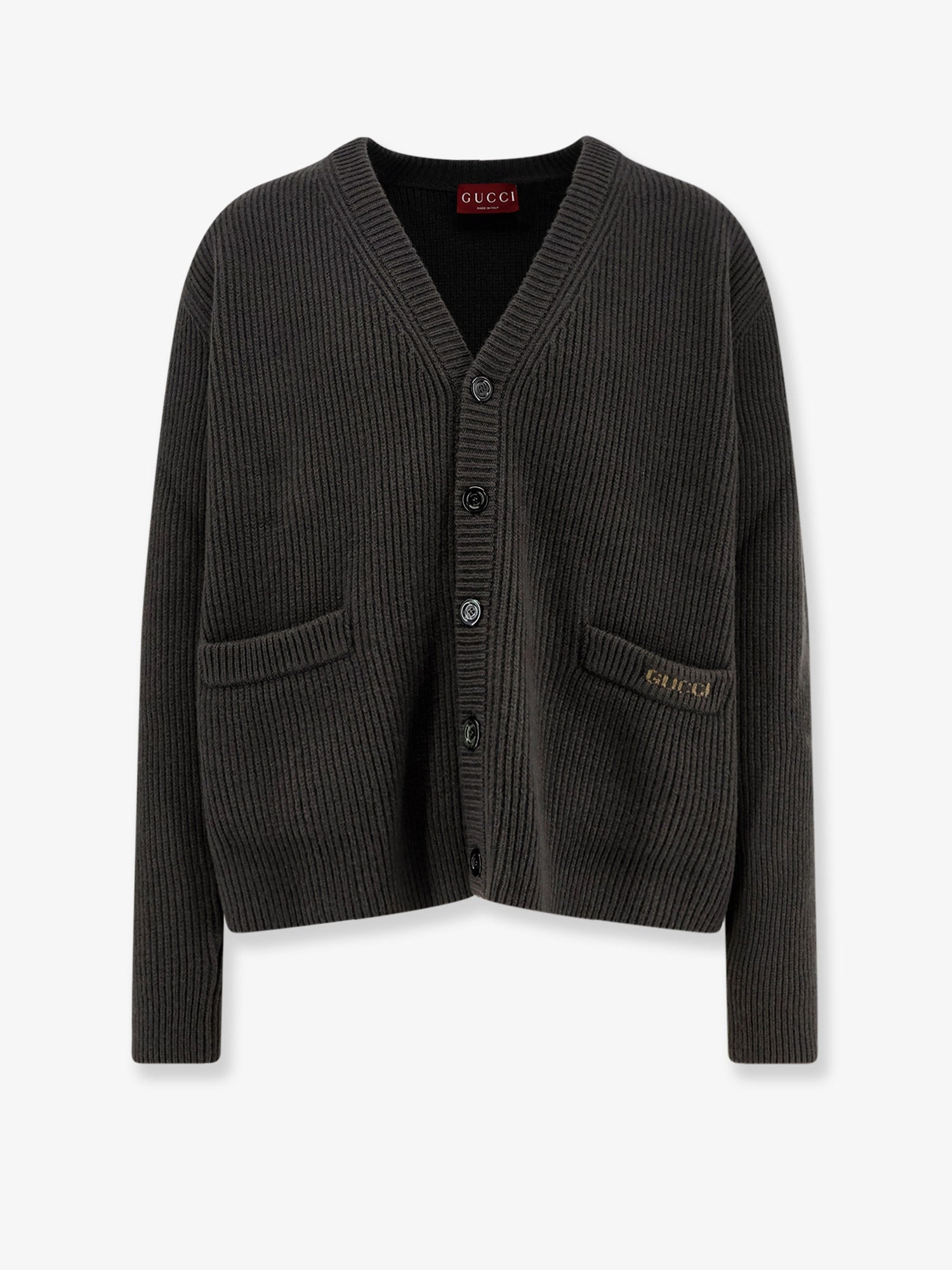 Gucci Ribbed Wool And Cashmere Cardigan