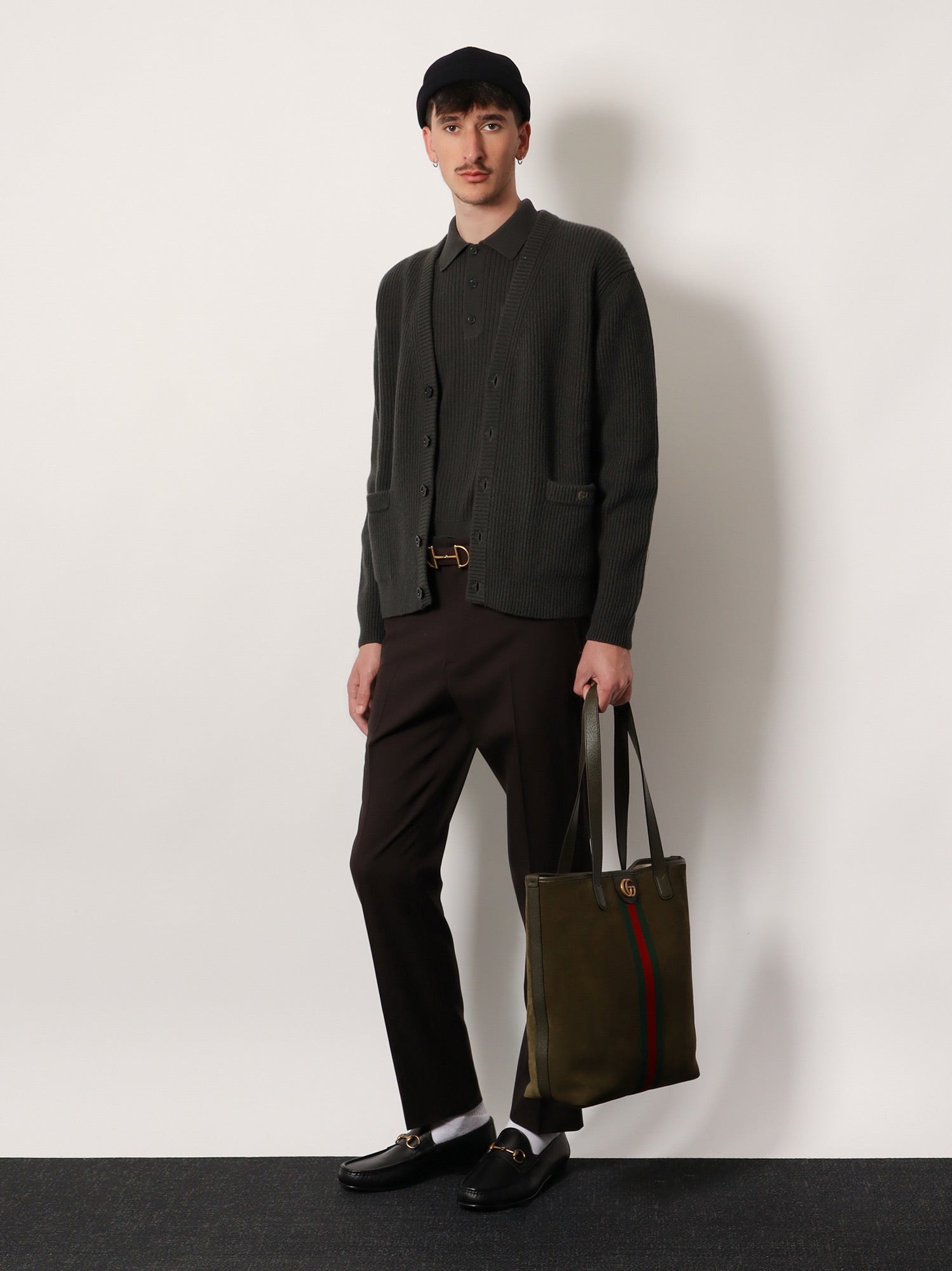 Gucci Ribbed Wool And Cashmere Cardigan