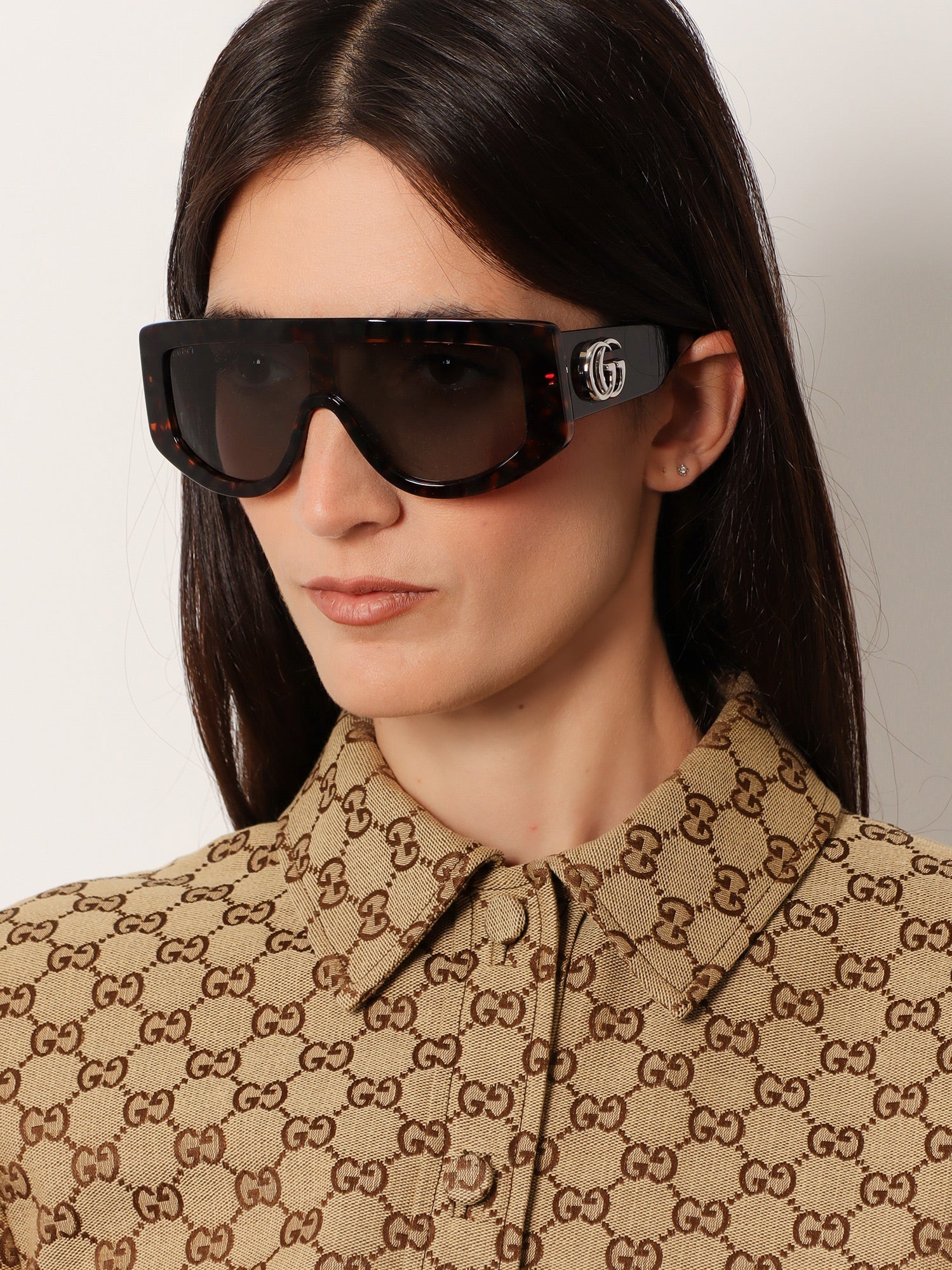 Gucci Rectangular Acetate Sunglasses