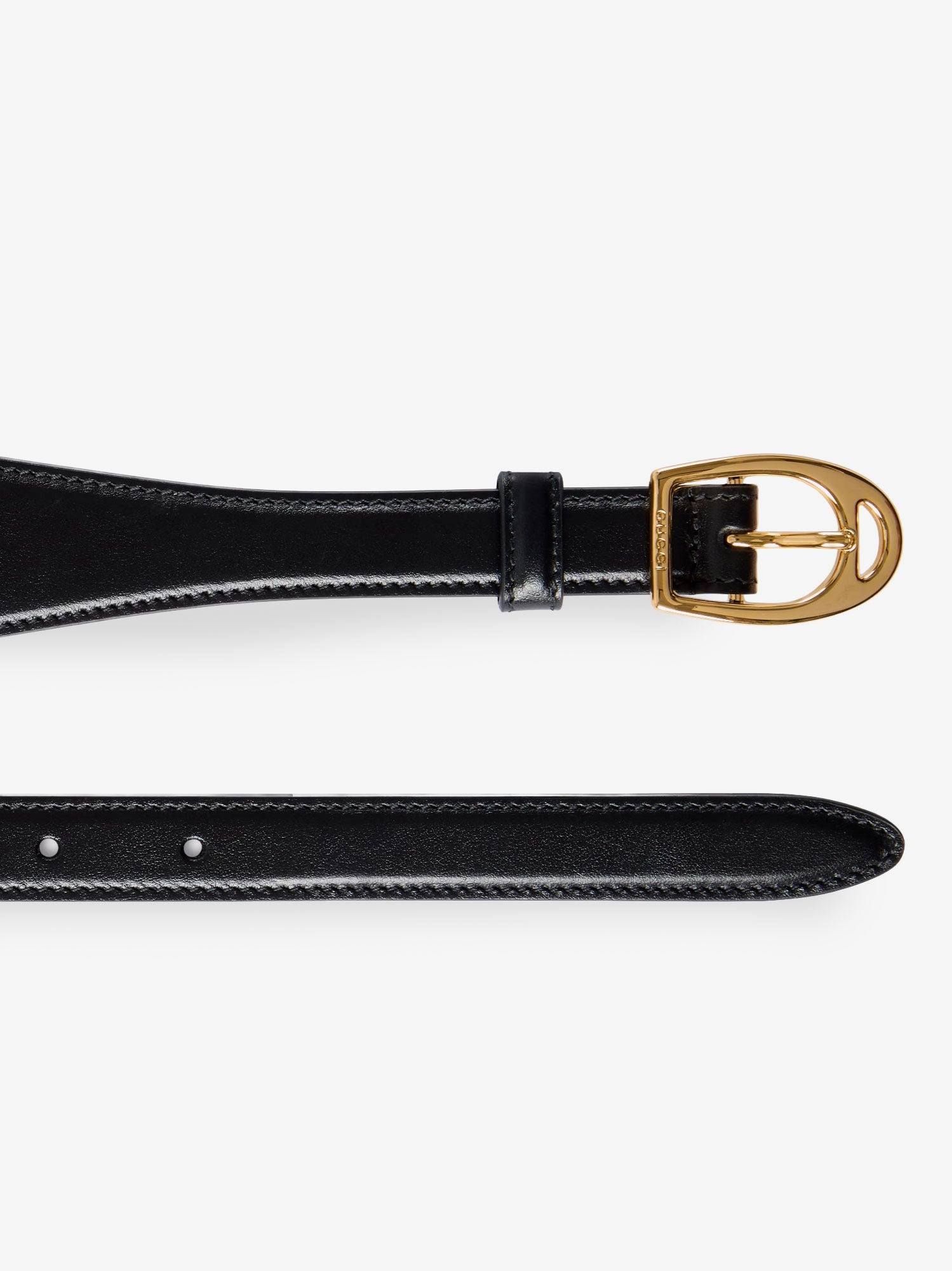 Gucci Leather Belt With Oversized Horsebit